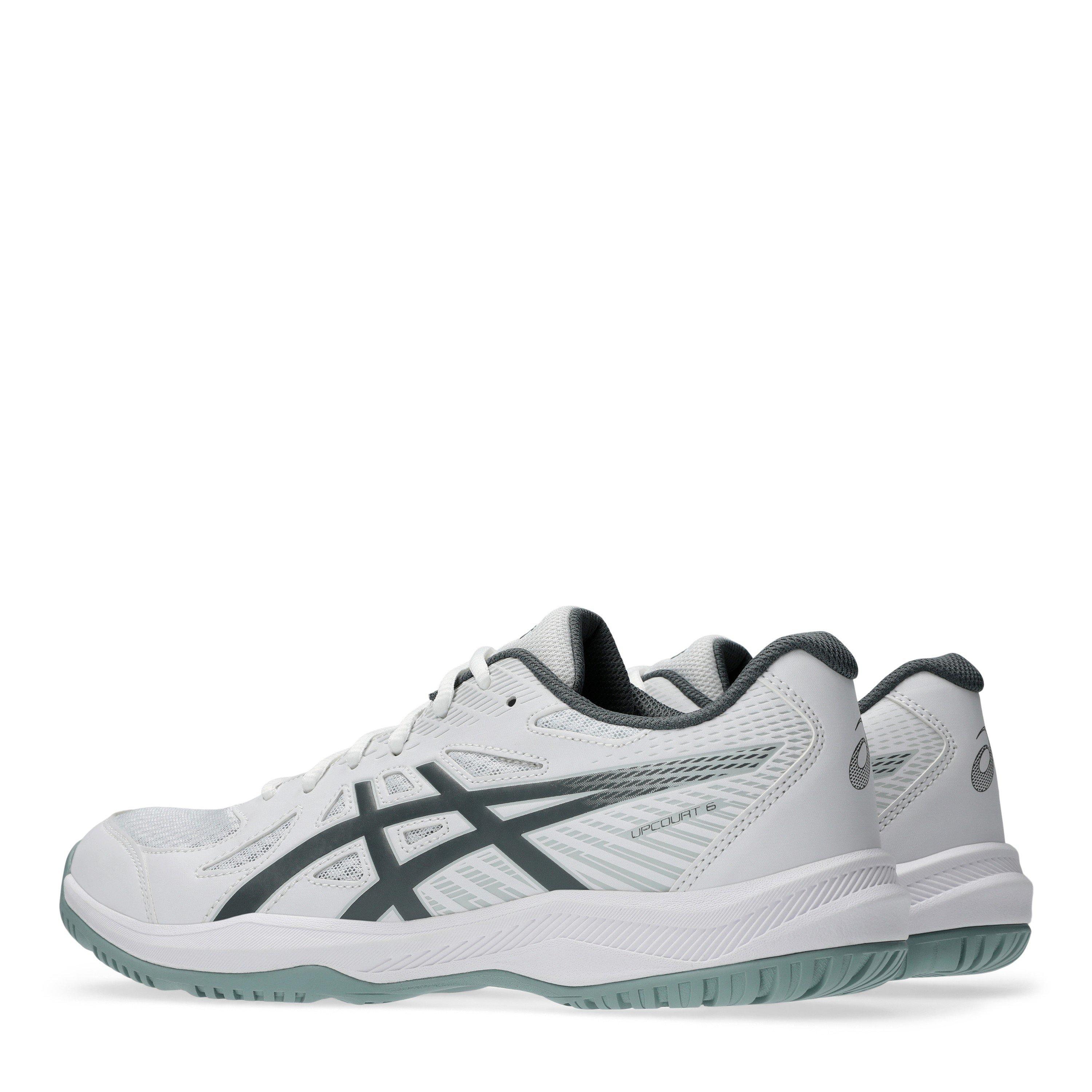 Wht/Steel Grey - Asics - Upcourt 6 Mens Badminton Shoes - 5