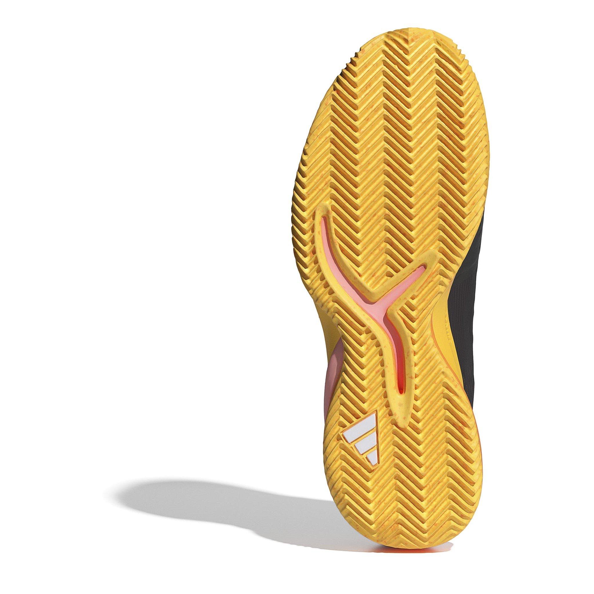 Blk/Met/Sprk - adidas - Adizero Cybersonic Clay Tennis Shoes Mens - 6