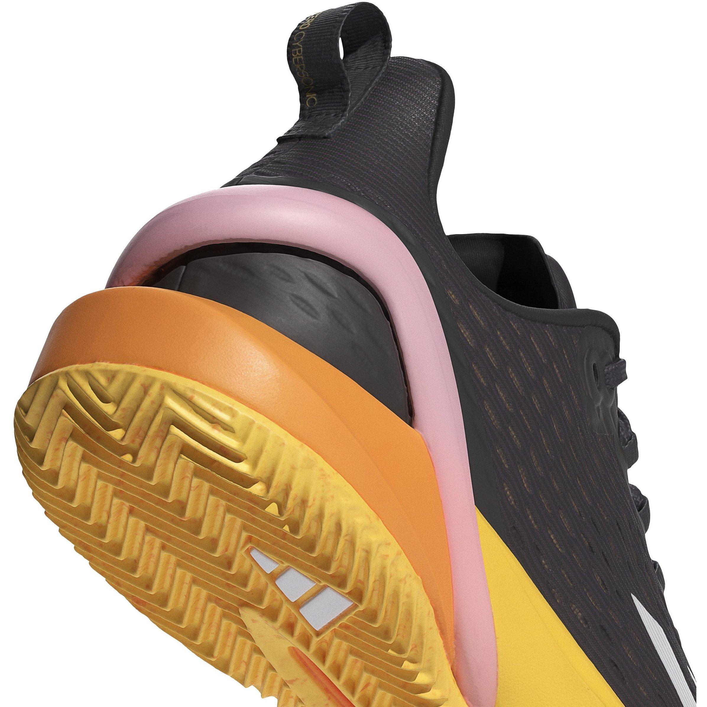 Blk/Met/Sprk - adidas - Adizero Cybersonic Clay Tennis Shoes Mens - 8