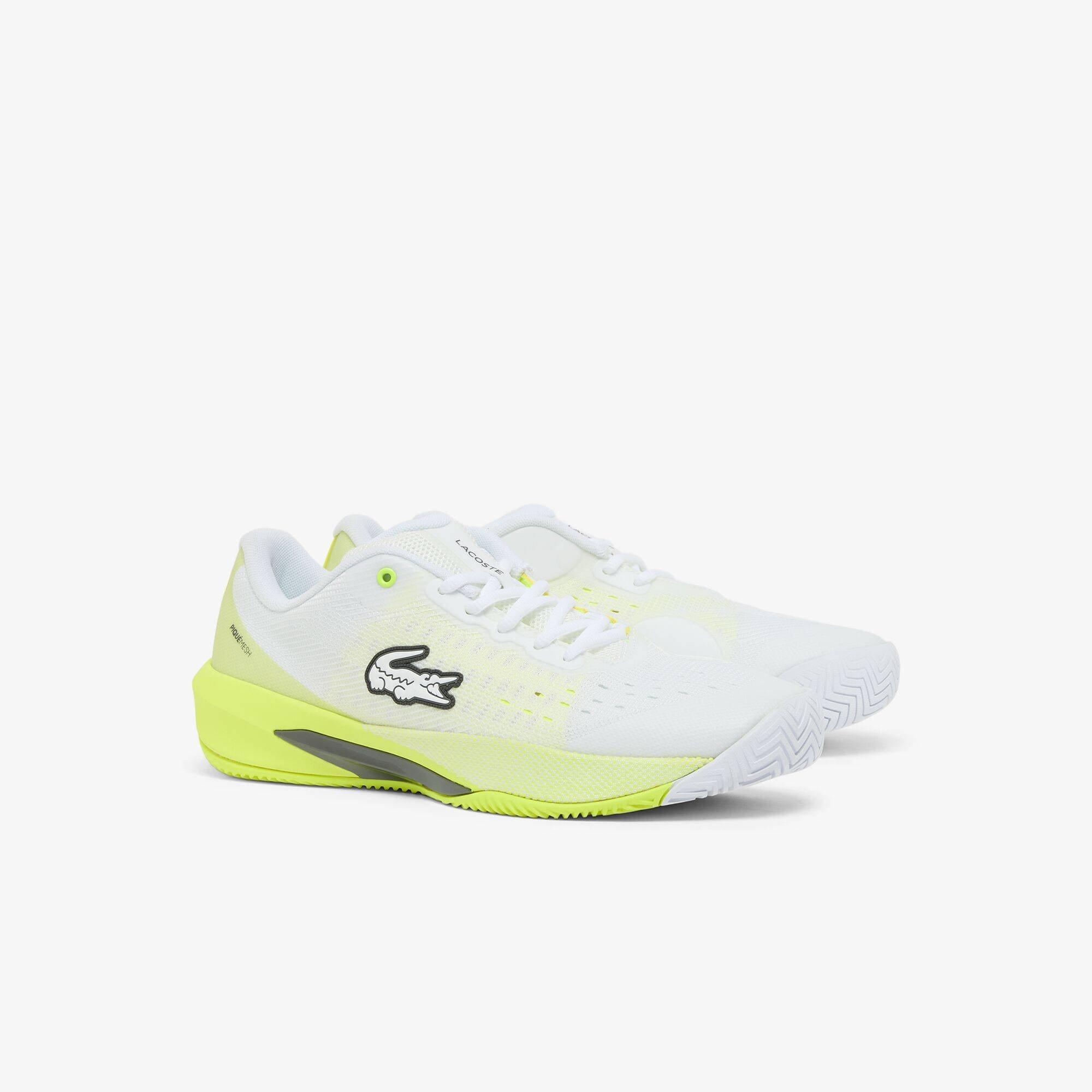 Wht/Yllw V05 - Lacoste - Men's AG-LT EVO Tennis Shoes - 3