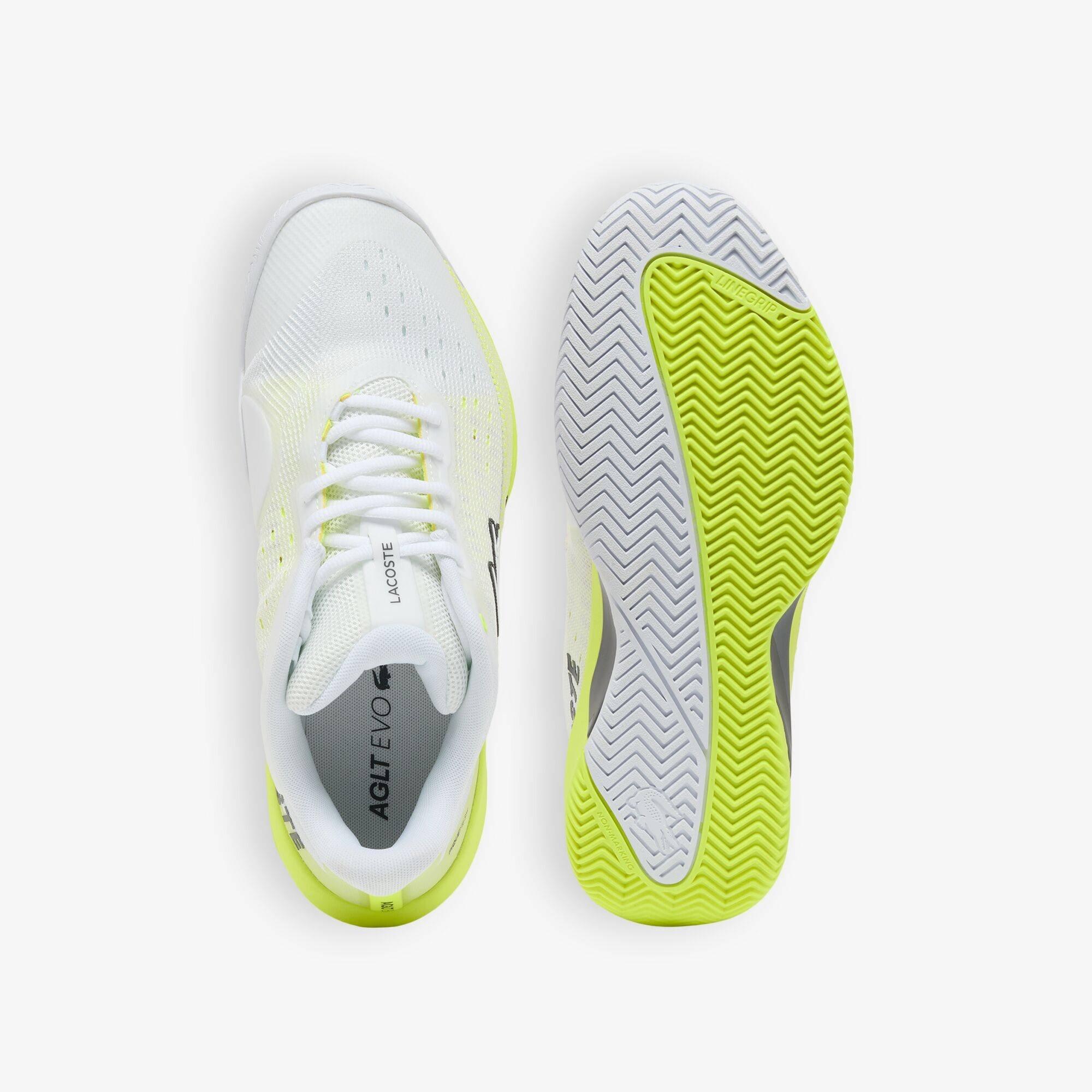 Wht/Yllw V05 - Lacoste - Men's AG-LT EVO Tennis Shoes - 5