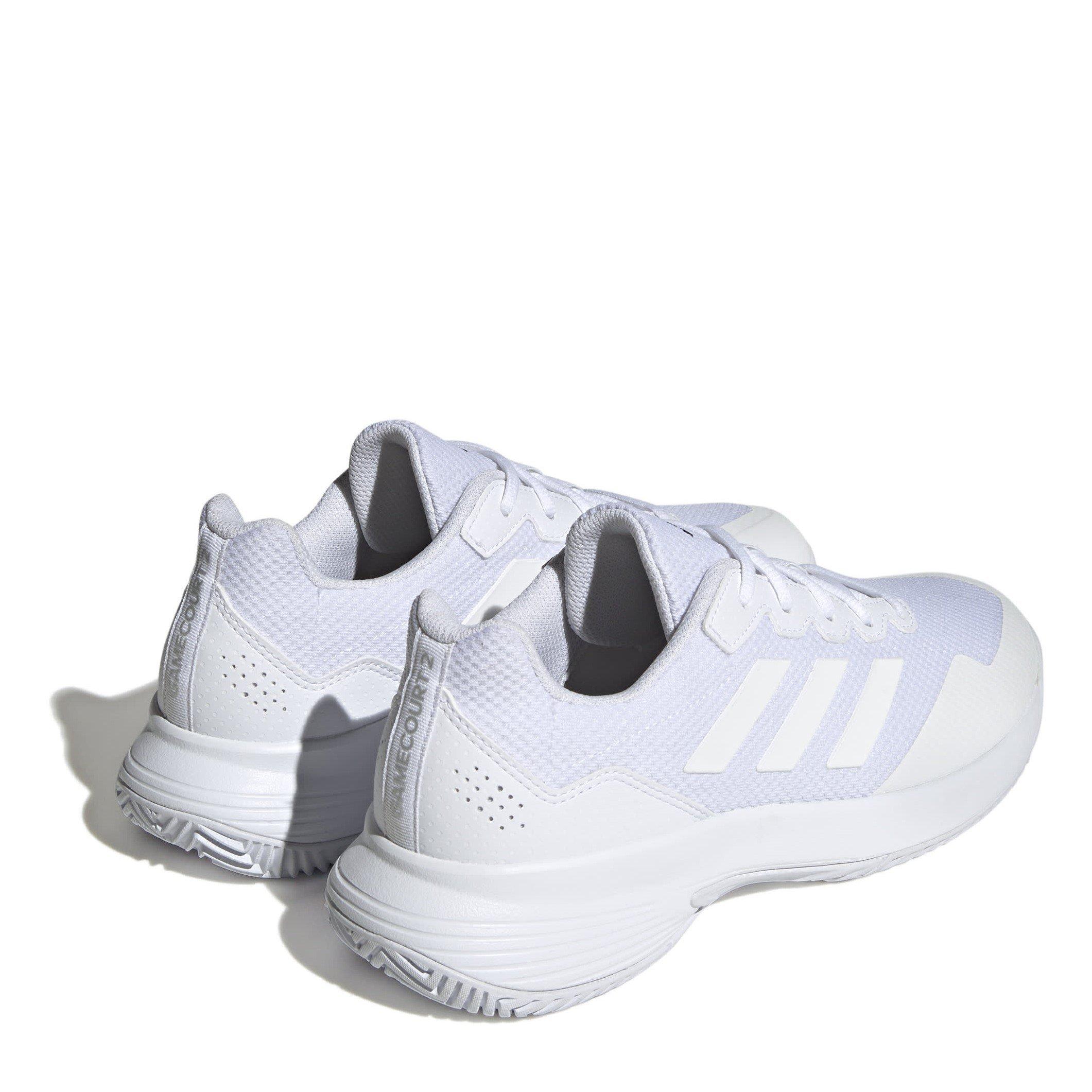 Weiß/Matt Silber - adidas - Gamecourt Tennis Shoes - 4