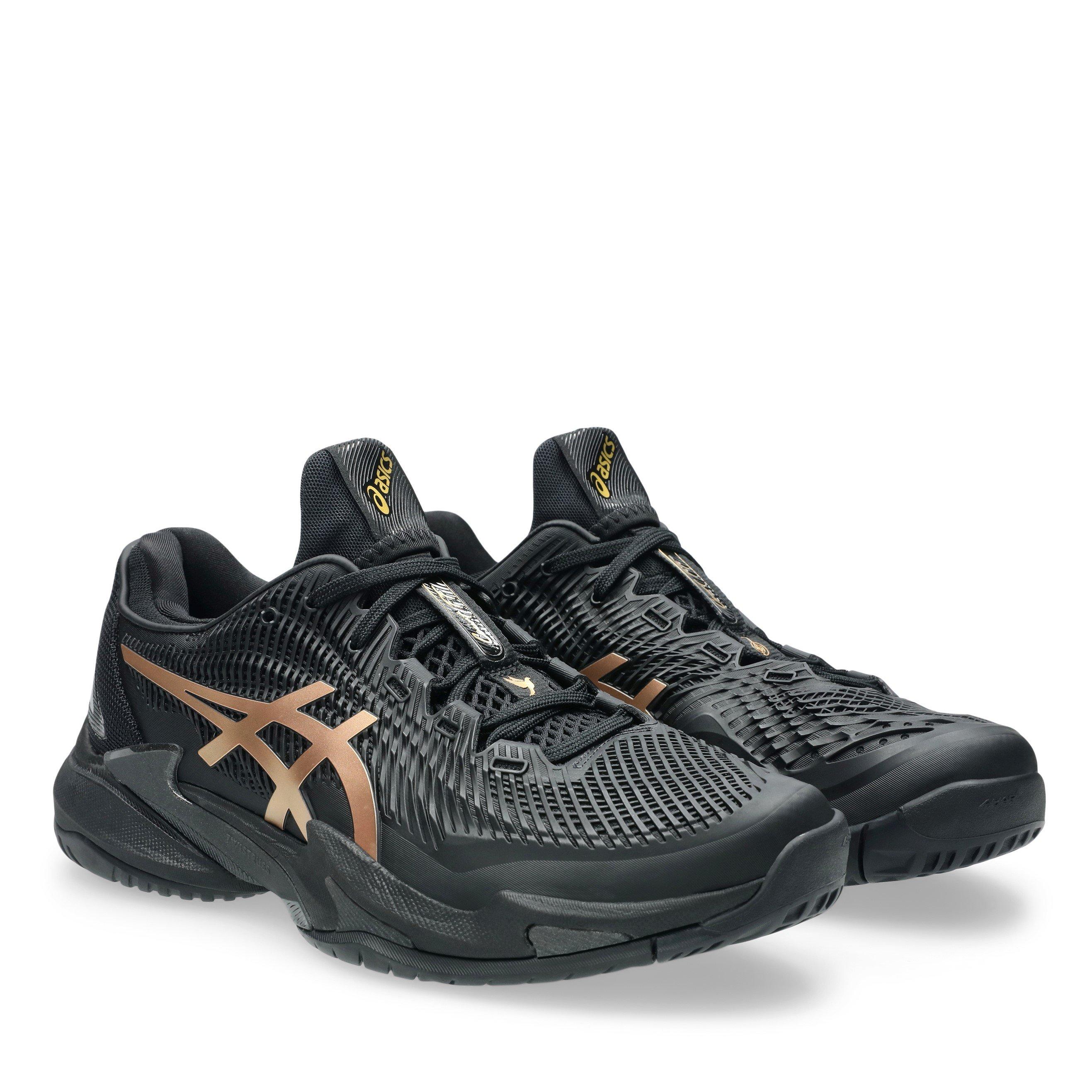Black/Prs Gold - Asics - Court Novak Tennis Shoes - 4