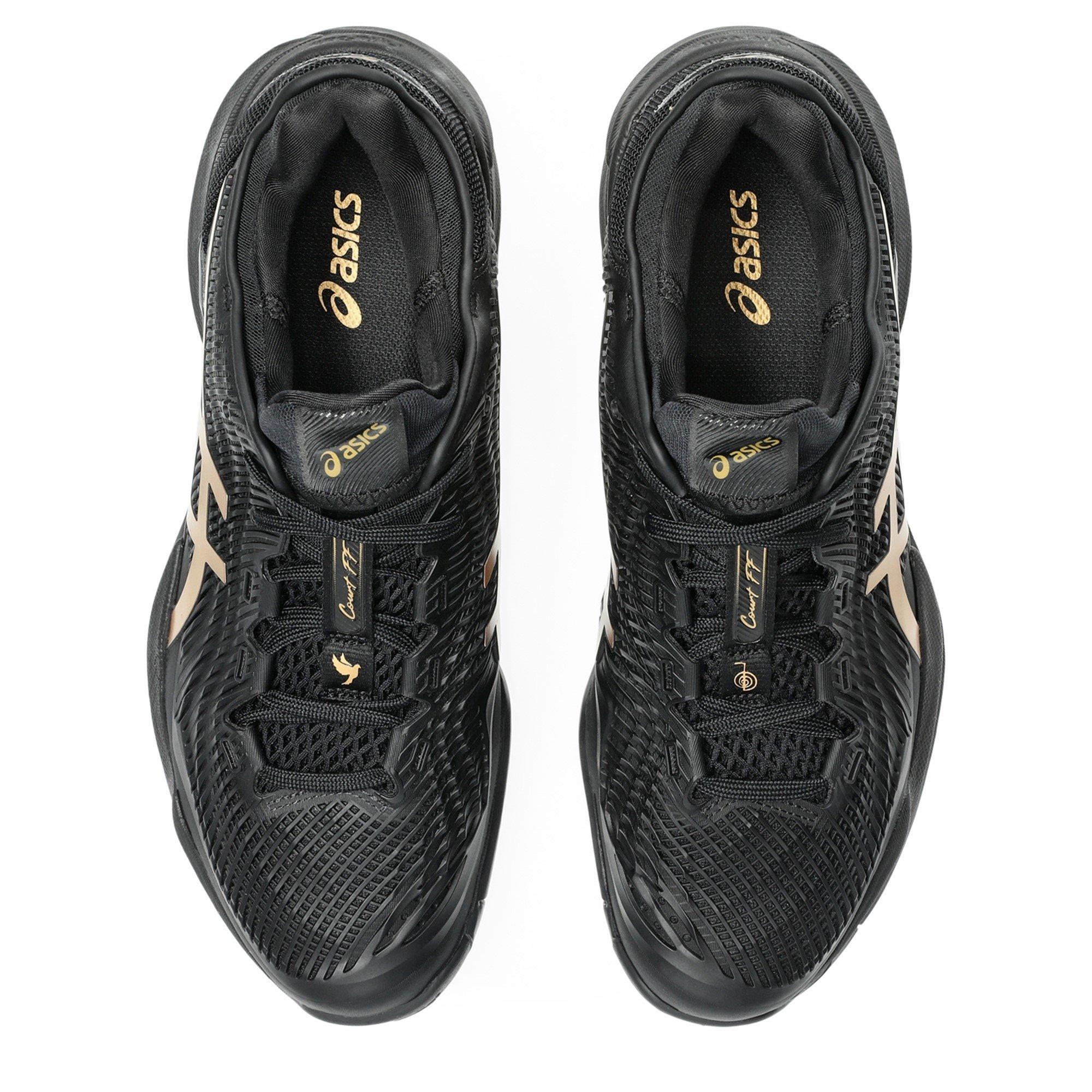 Black/Prs Gold - Asics - Court Novak Tennis Shoes - 6