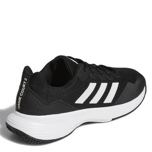CBlk/FWht/CBlk - adidas - Game Court 2.0 Mens Tennis Shoes - 6