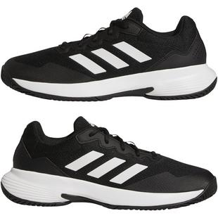 CBlk/FWht/CBlk - adidas - Game Court 2.0 Mens Tennis Shoes - 10