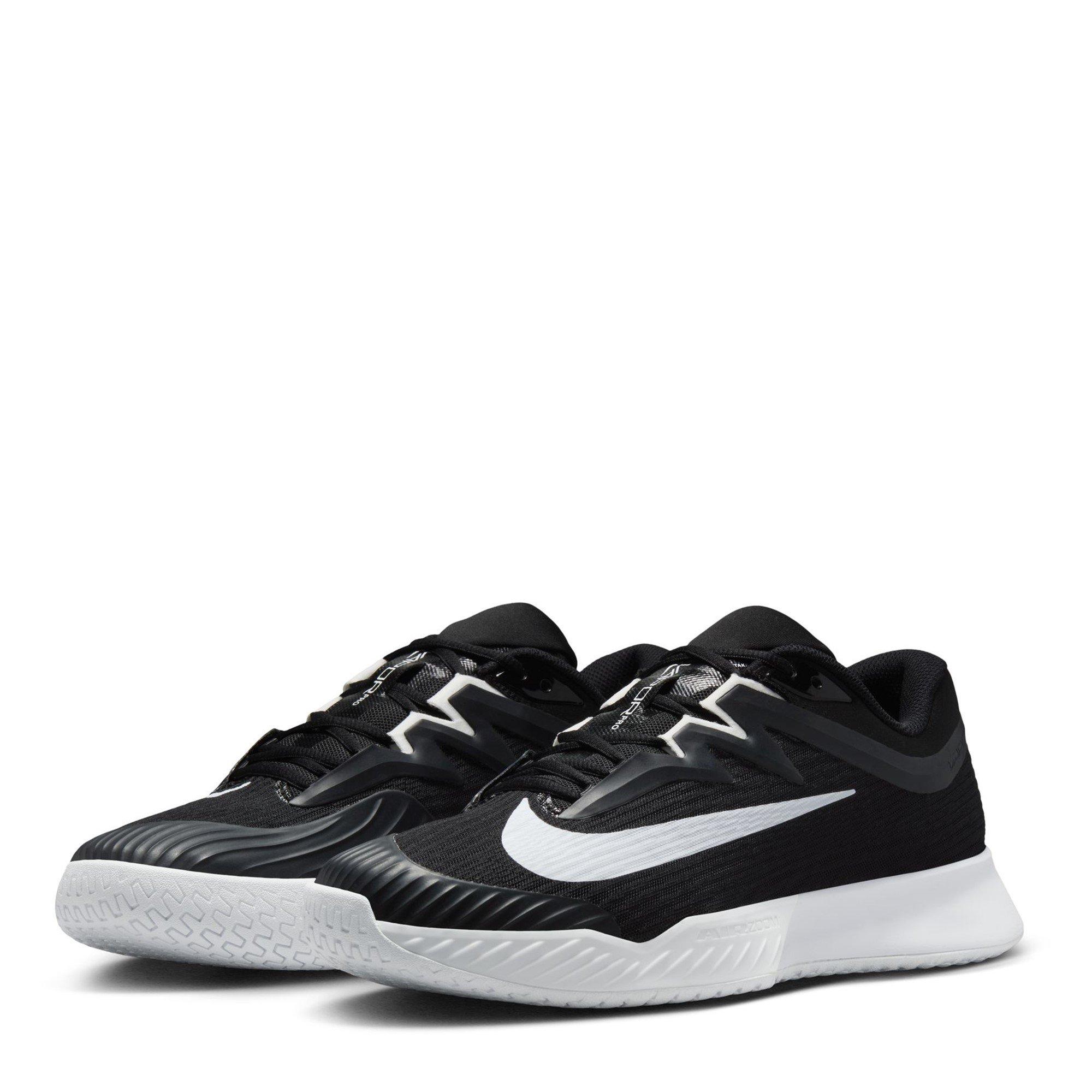 Black/White - Nike - Vapor Pro 3 Tennis Shoes Womens - 4