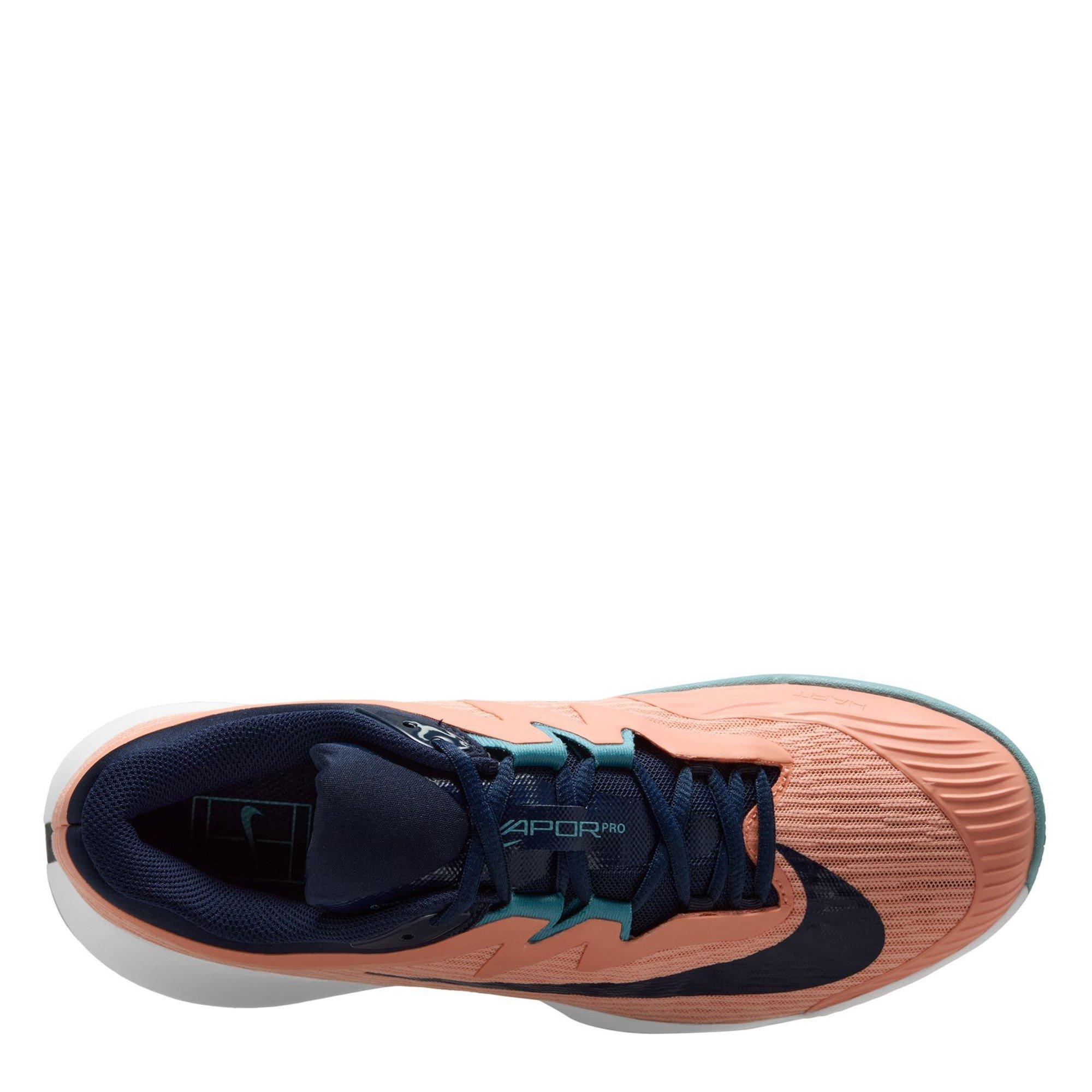 Aprikose/Weiß-Grau - Nike - Vapor Pro 3 Tennis Shoes Womens - 9