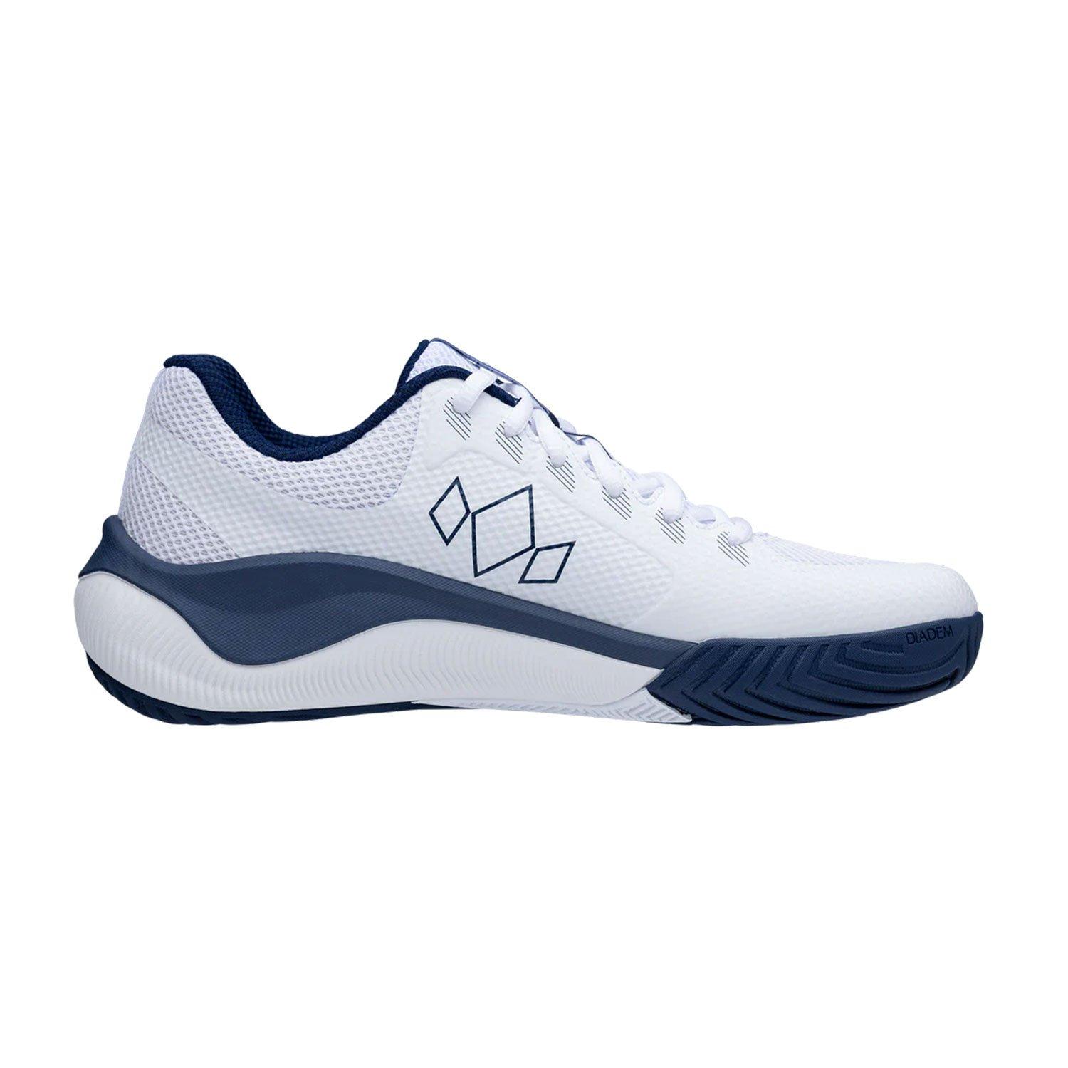 White/Navy - Diadem - Mens Court Flo Pickleball Trainers - 1