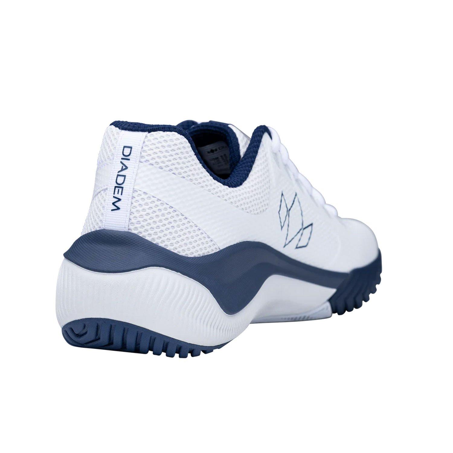 White/Navy - Diadem - Mens Court Flo Pickleball Trainers - 3
