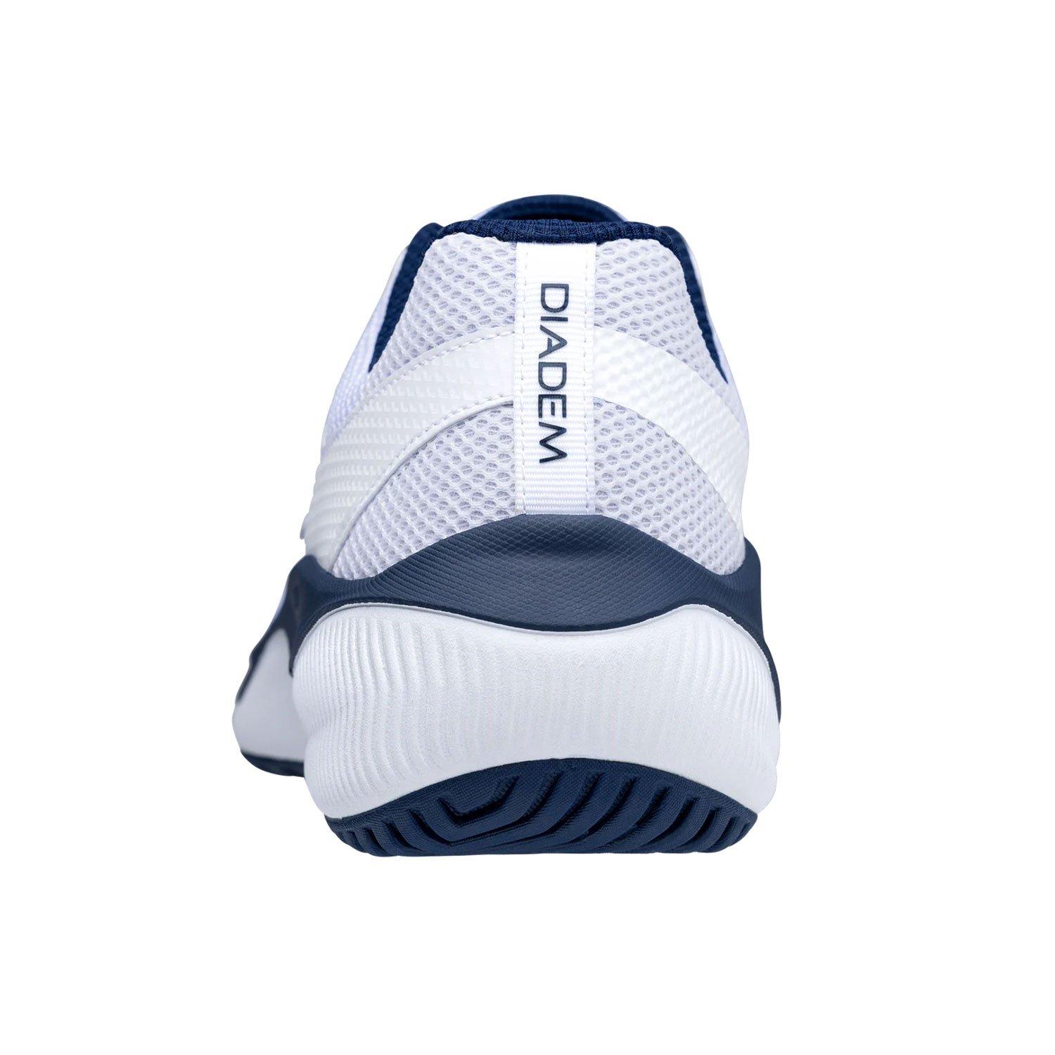 White/Navy - Diadem - Mens Court Flo Pickleball Trainers - 4