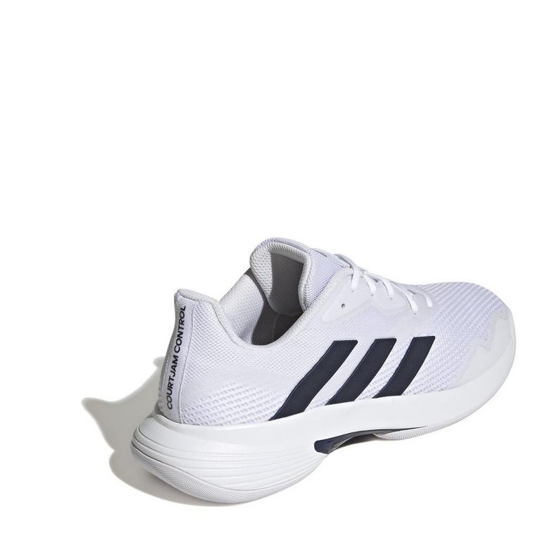 Blanc/Marine - adidas - CourtJam Control Men's Tennis Shoes - 4