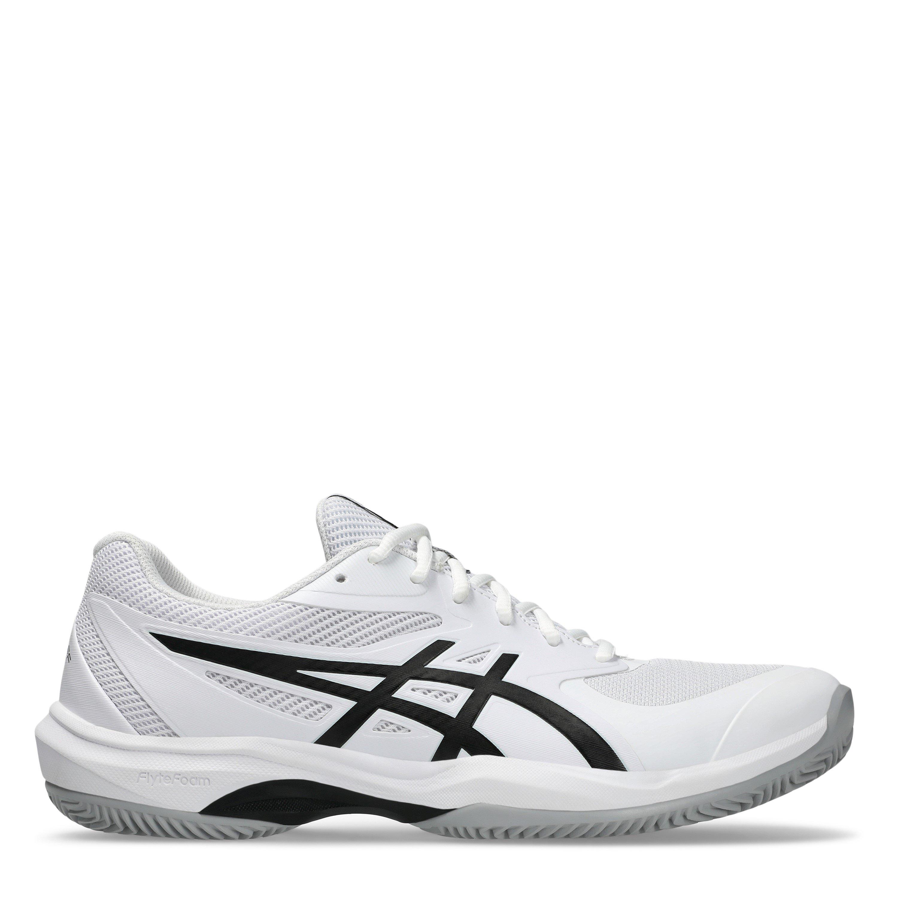 Asics Men's Game Ff Clay/Oc Tennis Shoes - White/Black - 10 (45)