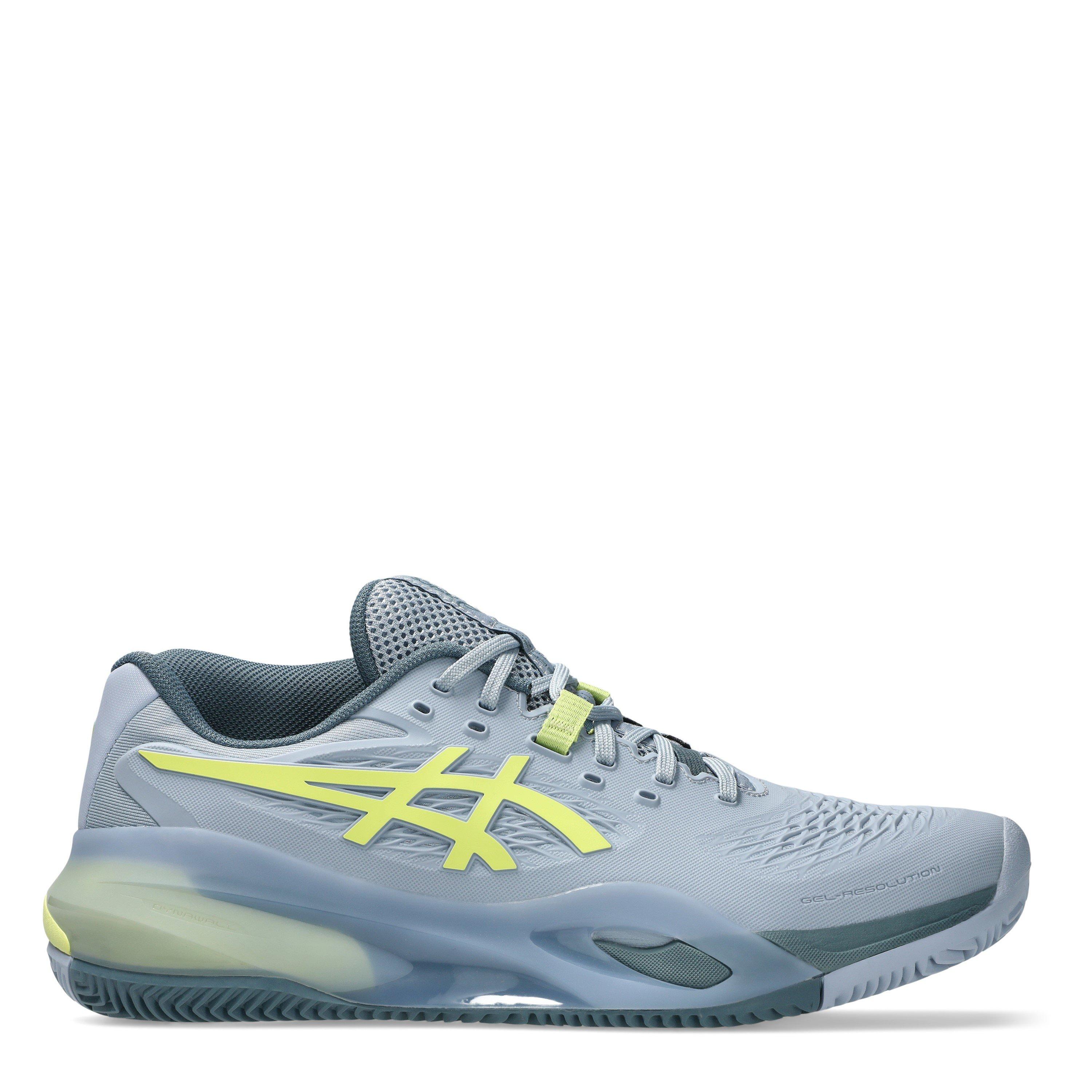 Asics Men's Gel-Resolution X Clay Tennis Shoes - Grey Blue/Pi - 11 (46.5)