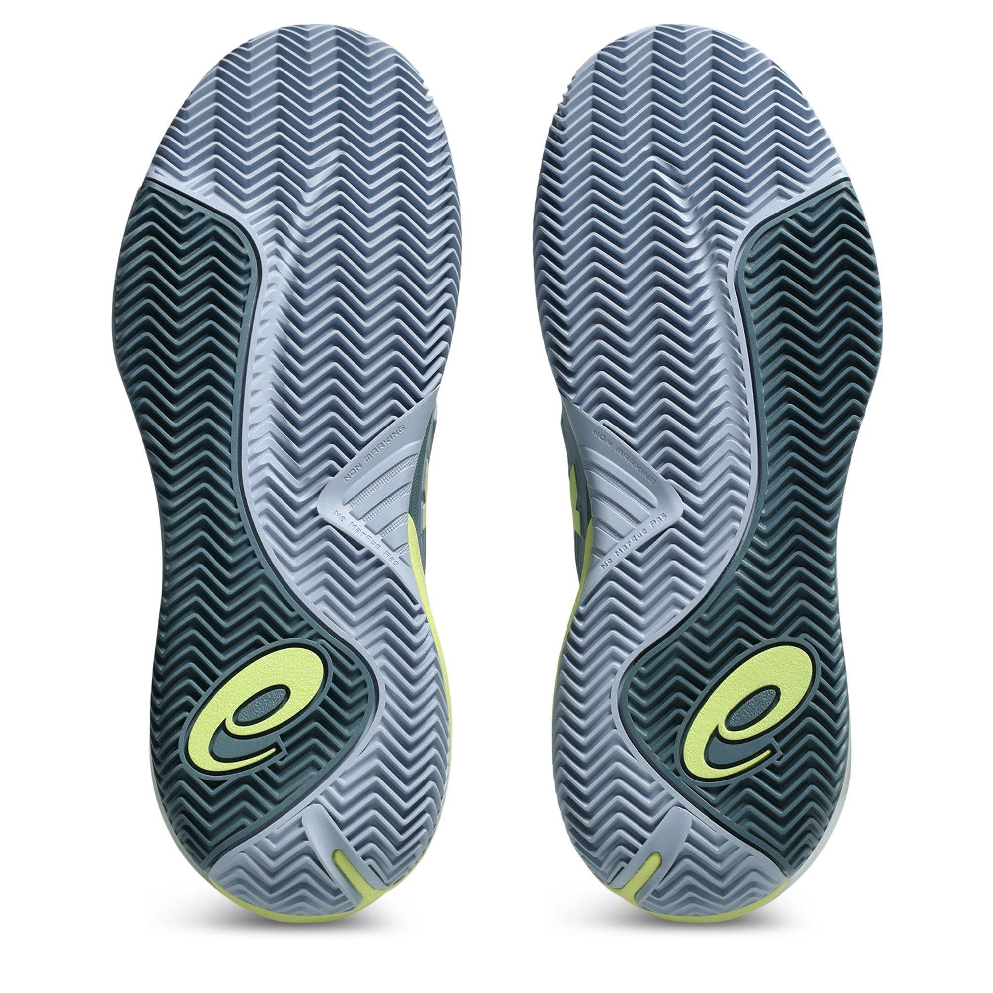 Grey Blue/Pi - Asics - Gel-Resolution X Clay Tennis Shoes Mens - 3