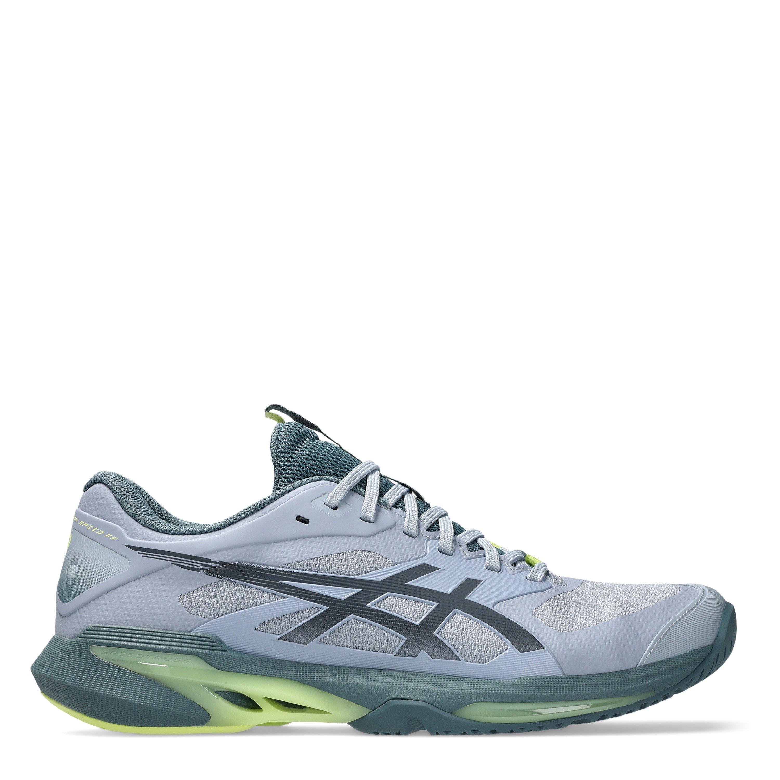 Grey Blue/Iron - Asics - Solution Speed Ff 4 Tennis Shoes Mens - 1