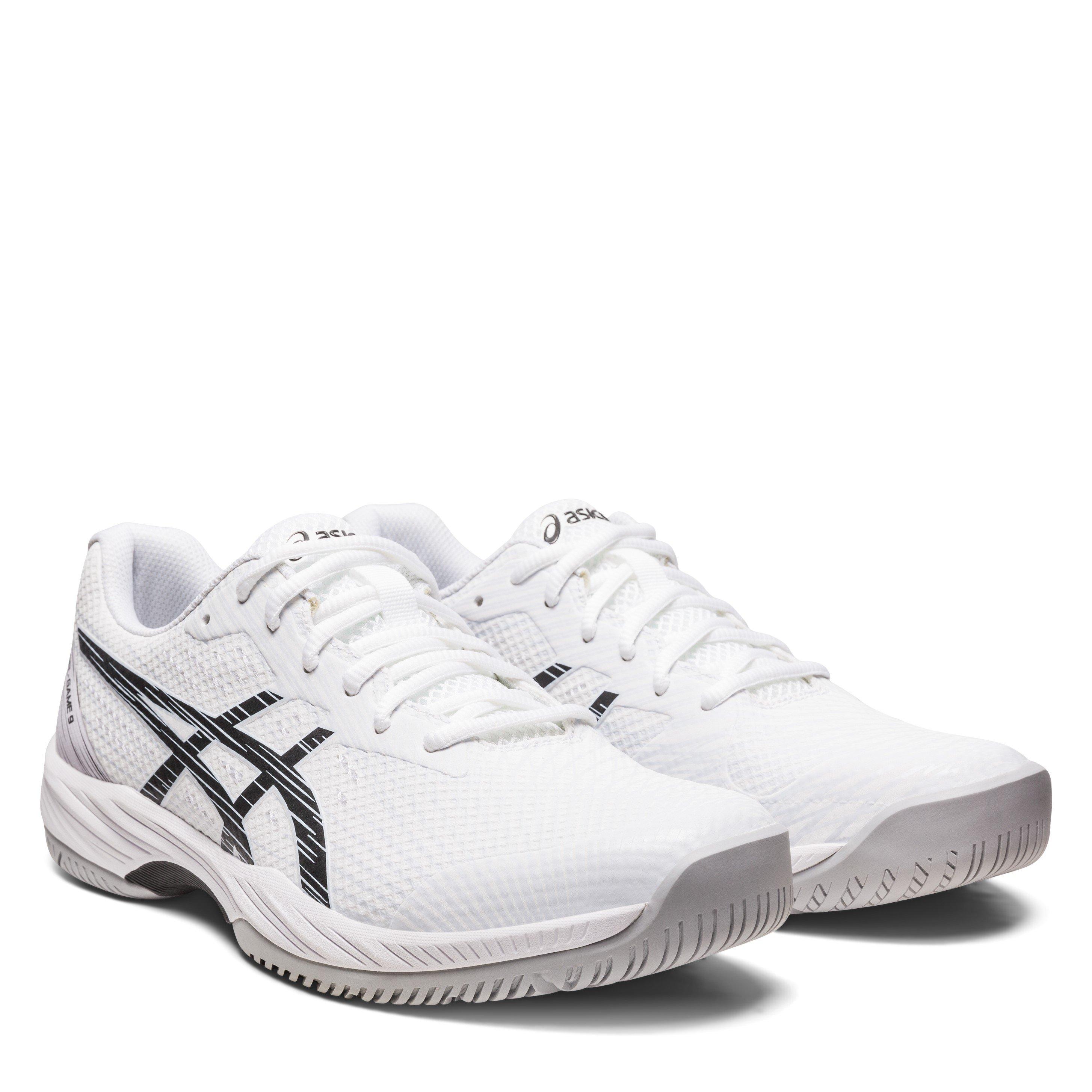 Hvid/Sort - Asics - Gel Game 9 Men's Tennis Shoes - 4