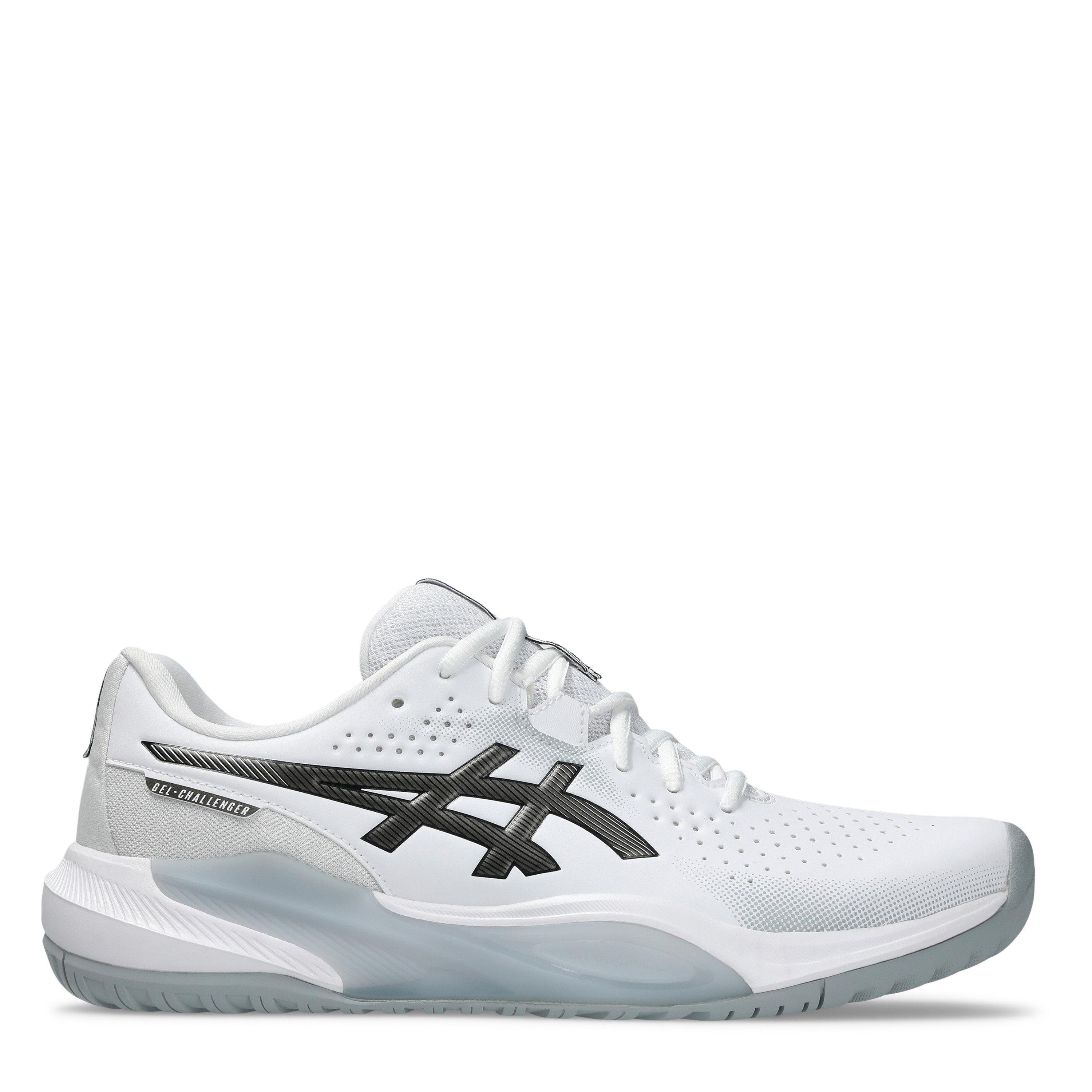 Asics Men's Gel Challenger Tennis Shoes - White/Gun - 11 (46.5)