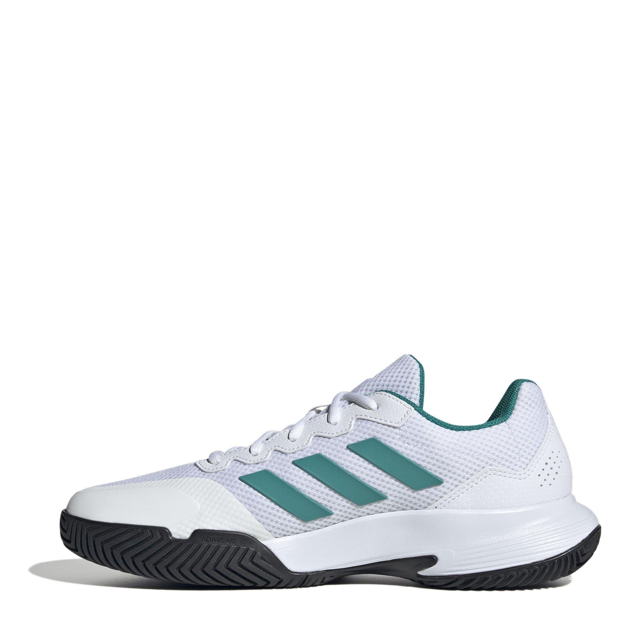 Wht Teal/Black - adidas - GameCourt 2.0 Mens Shoes - 2