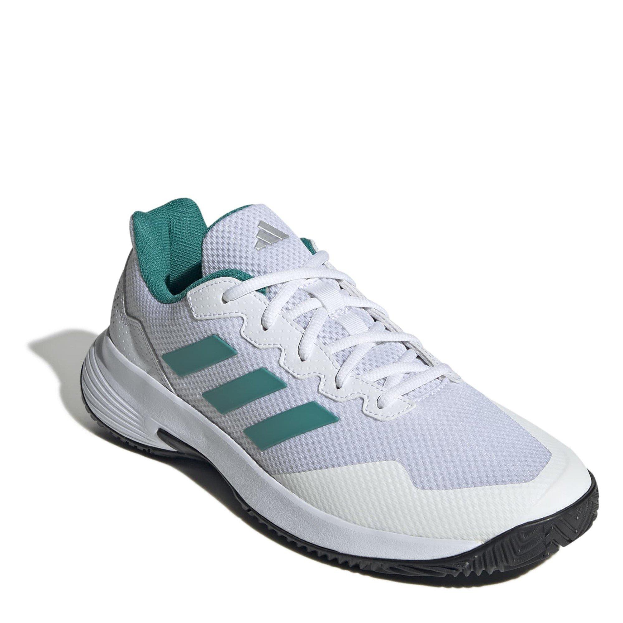 Wht Teal/Black - adidas - GameCourt 2.0 Mens Shoes - 3