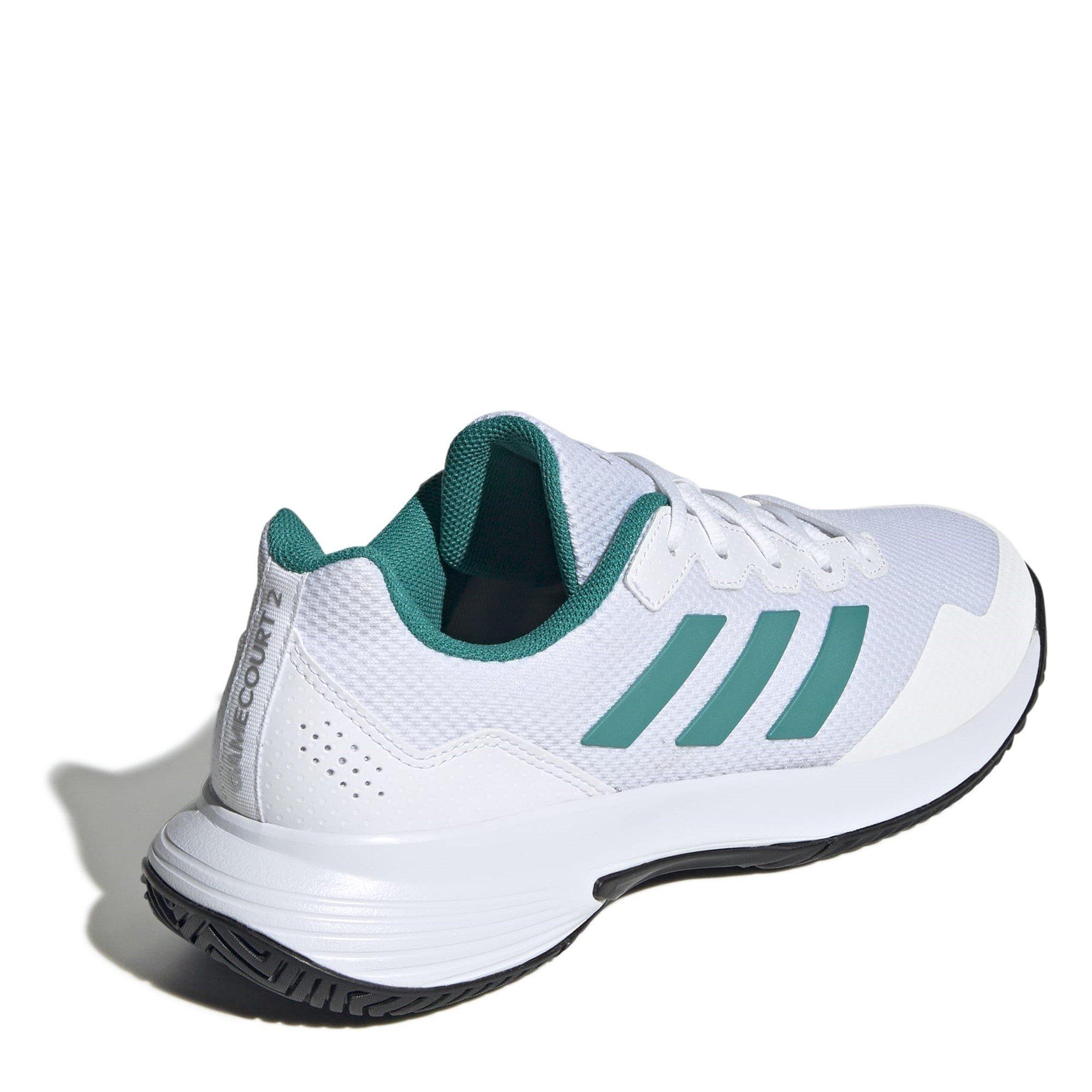Wht Teal/Black - adidas - GameCourt 2.0 Mens Shoes - 4