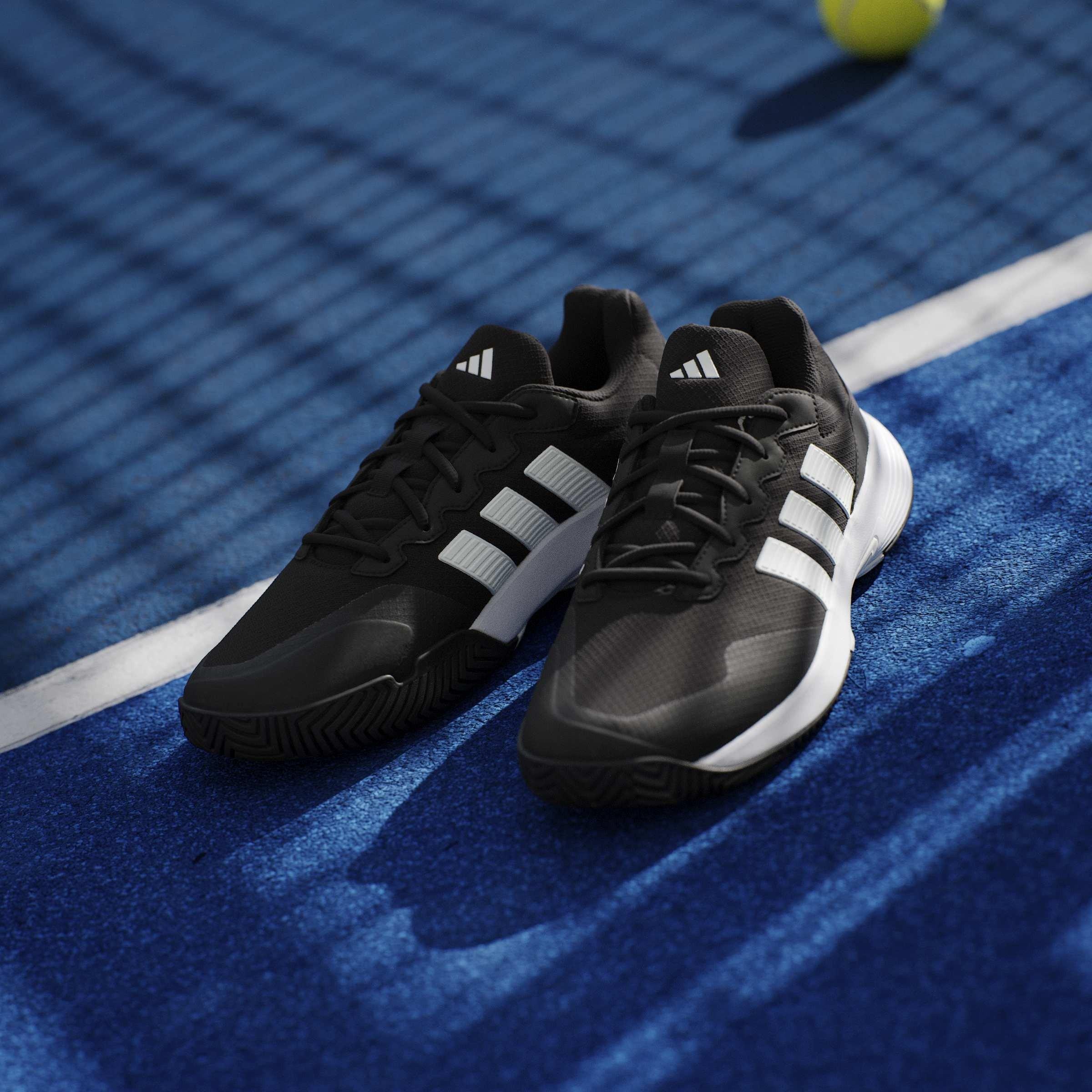 Blk/Wht/Silver - adidas - GameCourt 2.0 Mens Shoes - 12