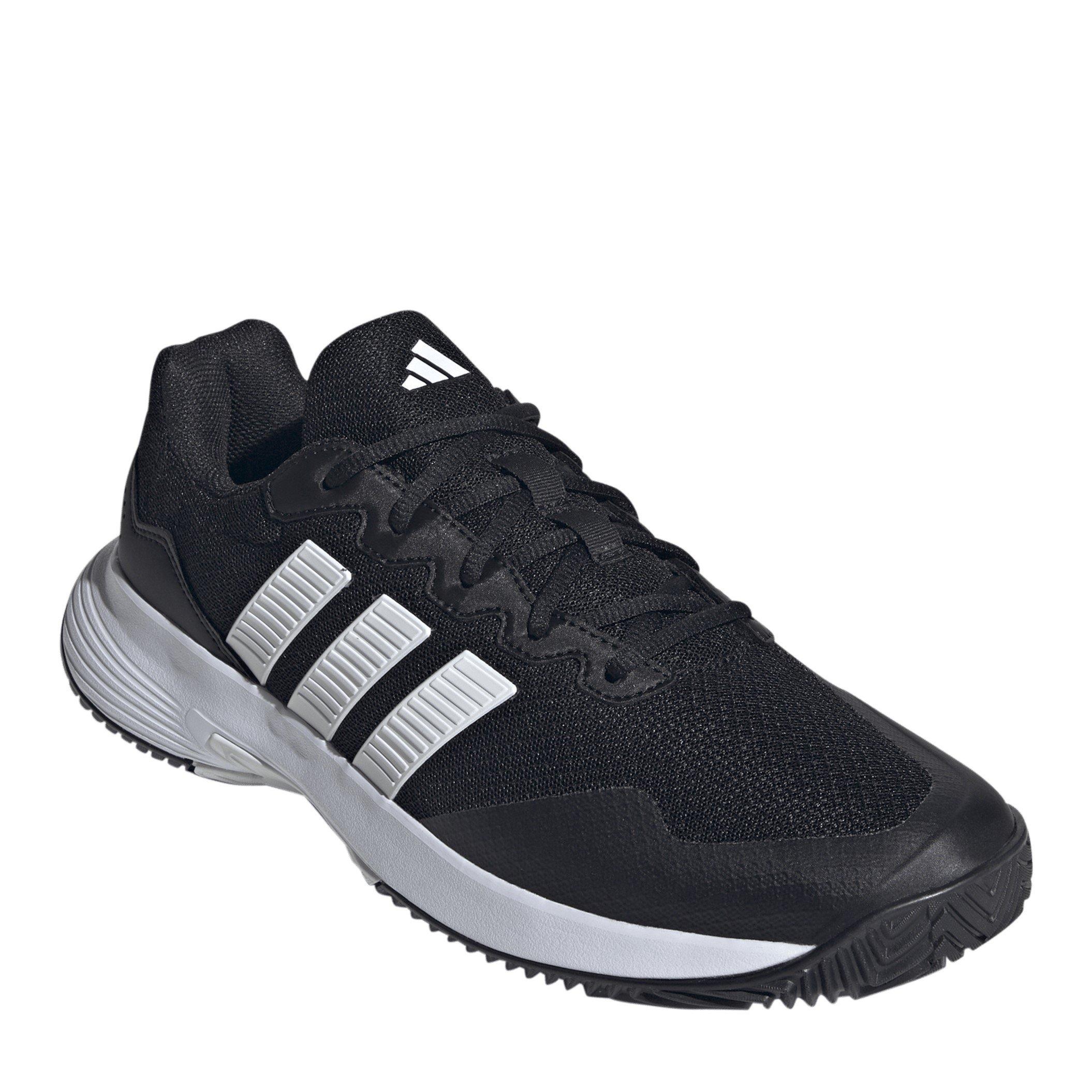 Blk/Wht/Silver - adidas - GameCourt 2.0 Mens Shoes - 3