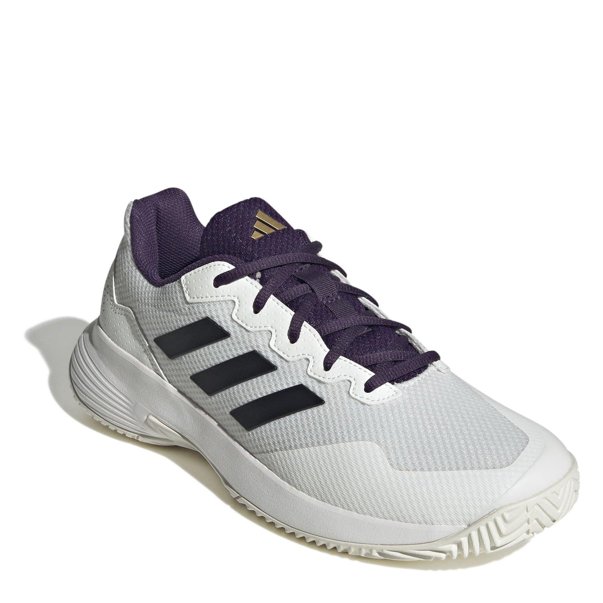 Wht/Aurora Plum - adidas - adidas GameCourt 2.0 Mens Shoes - 3