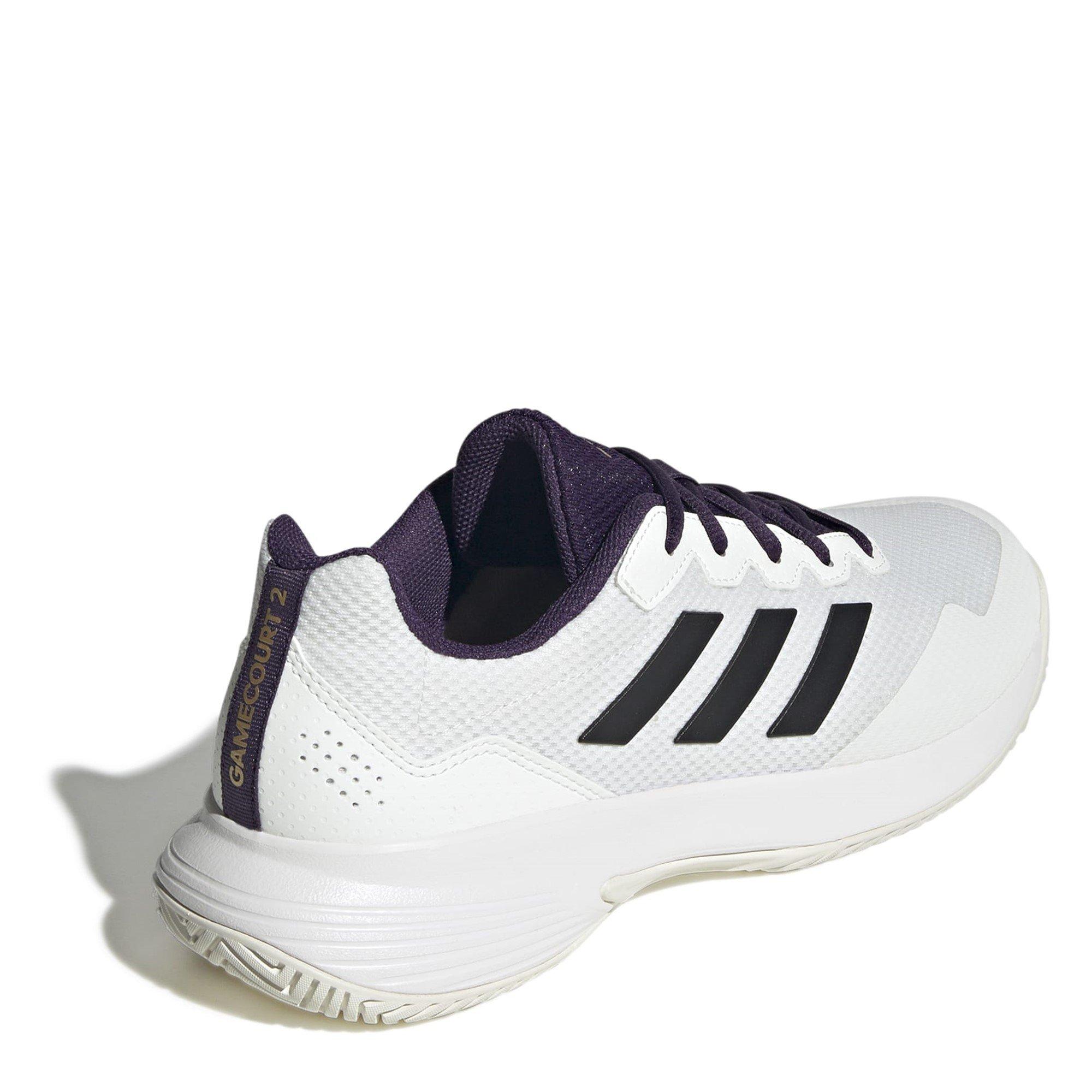 Wht/Aurora Plum - adidas - adidas GameCourt 2.0 Mens Shoes - 4
