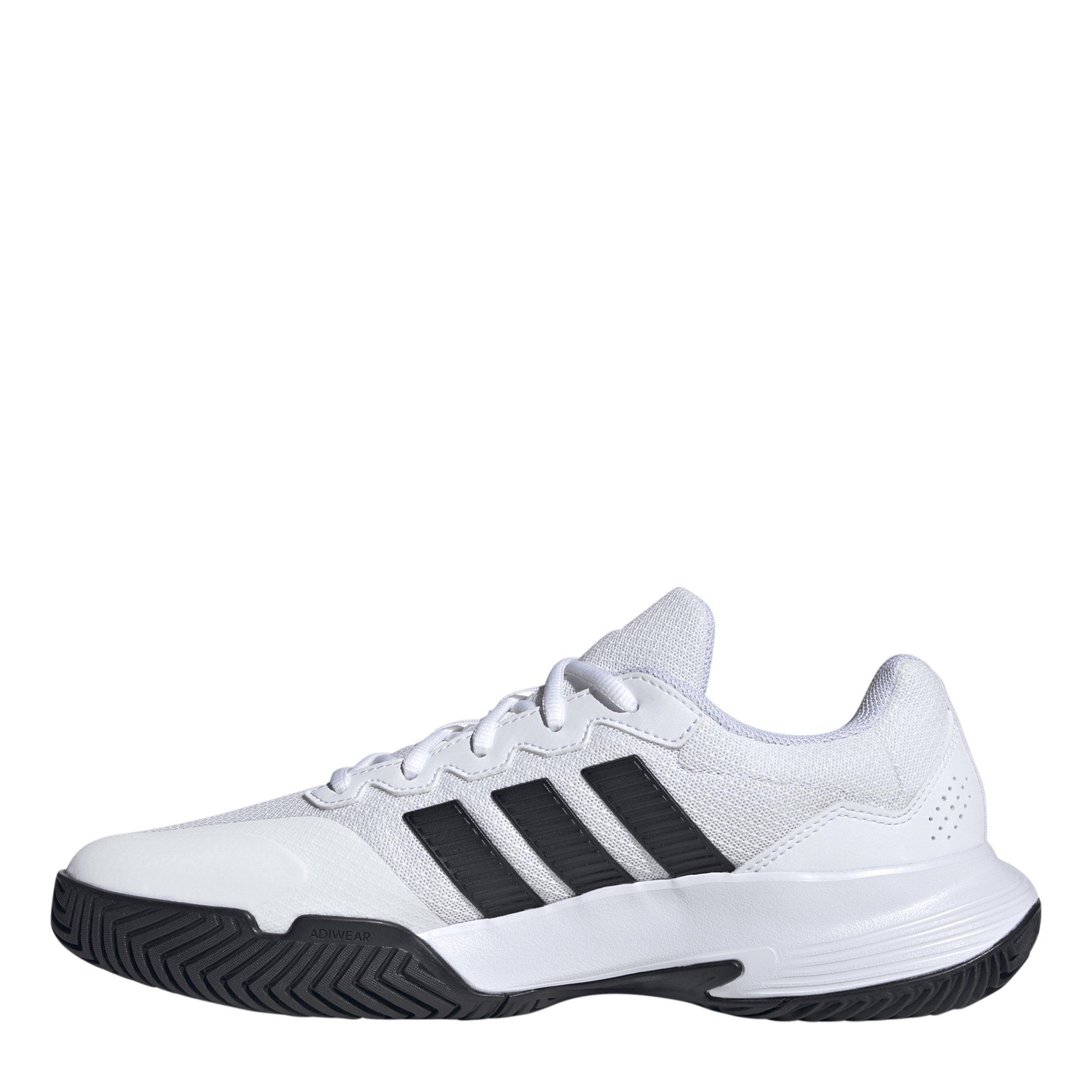 Wht/Blk/Silver - adidas - GameCourt 2.0 Mens Shoes - 2