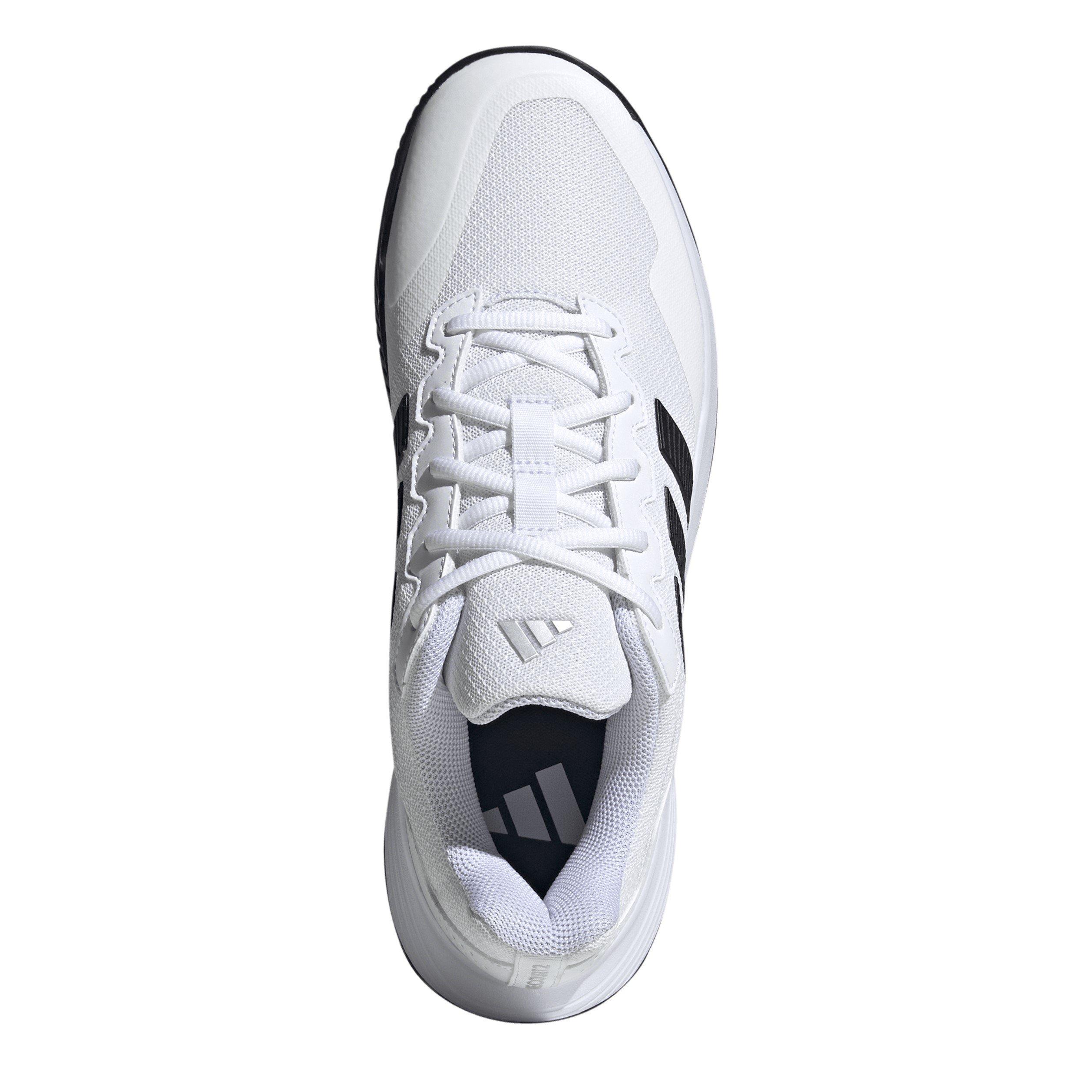 Wht/Blk/Silver - adidas - GameCourt 2.0 Mens Shoes - 5