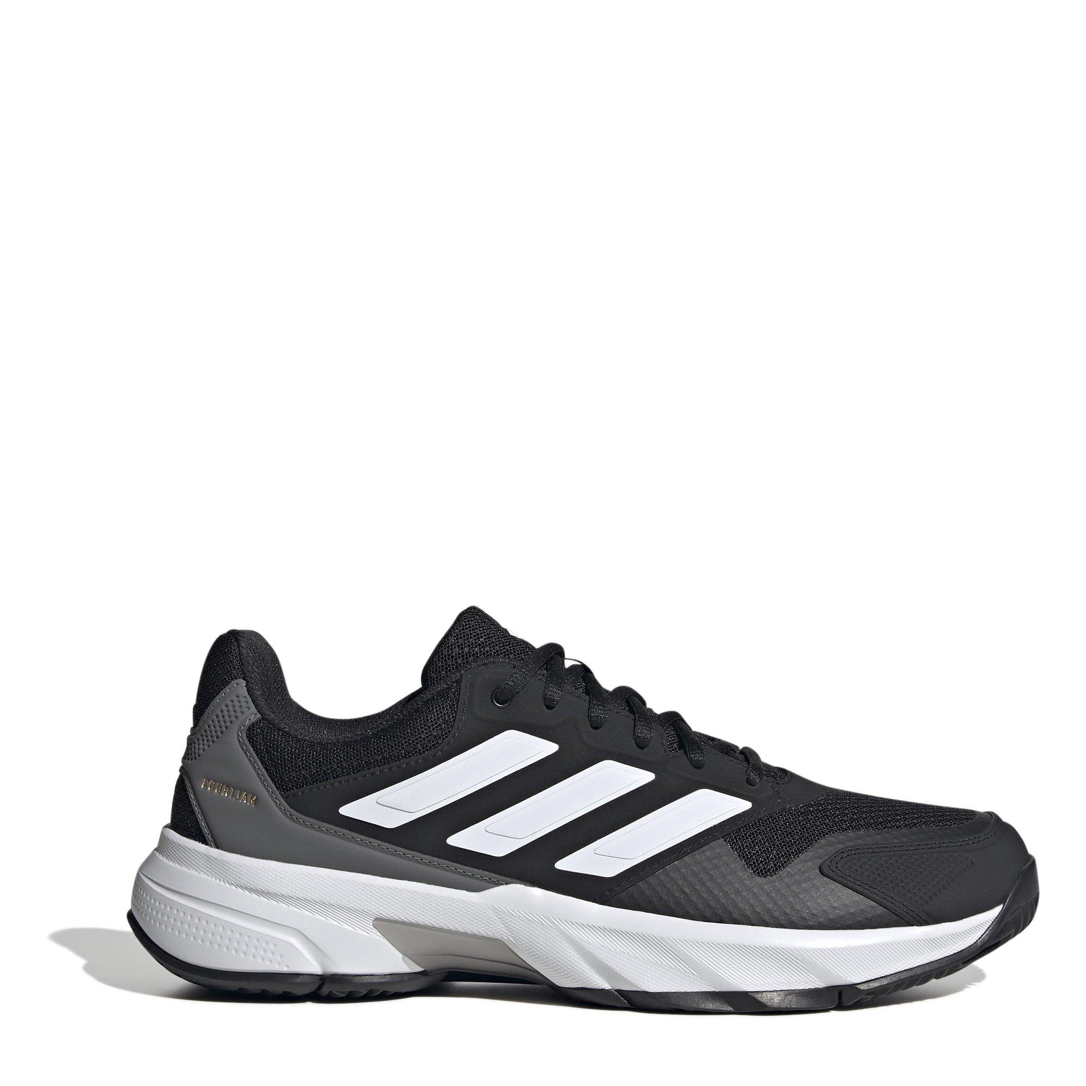 adidas Men's Tennis Shoes - Black/Wht/Grey