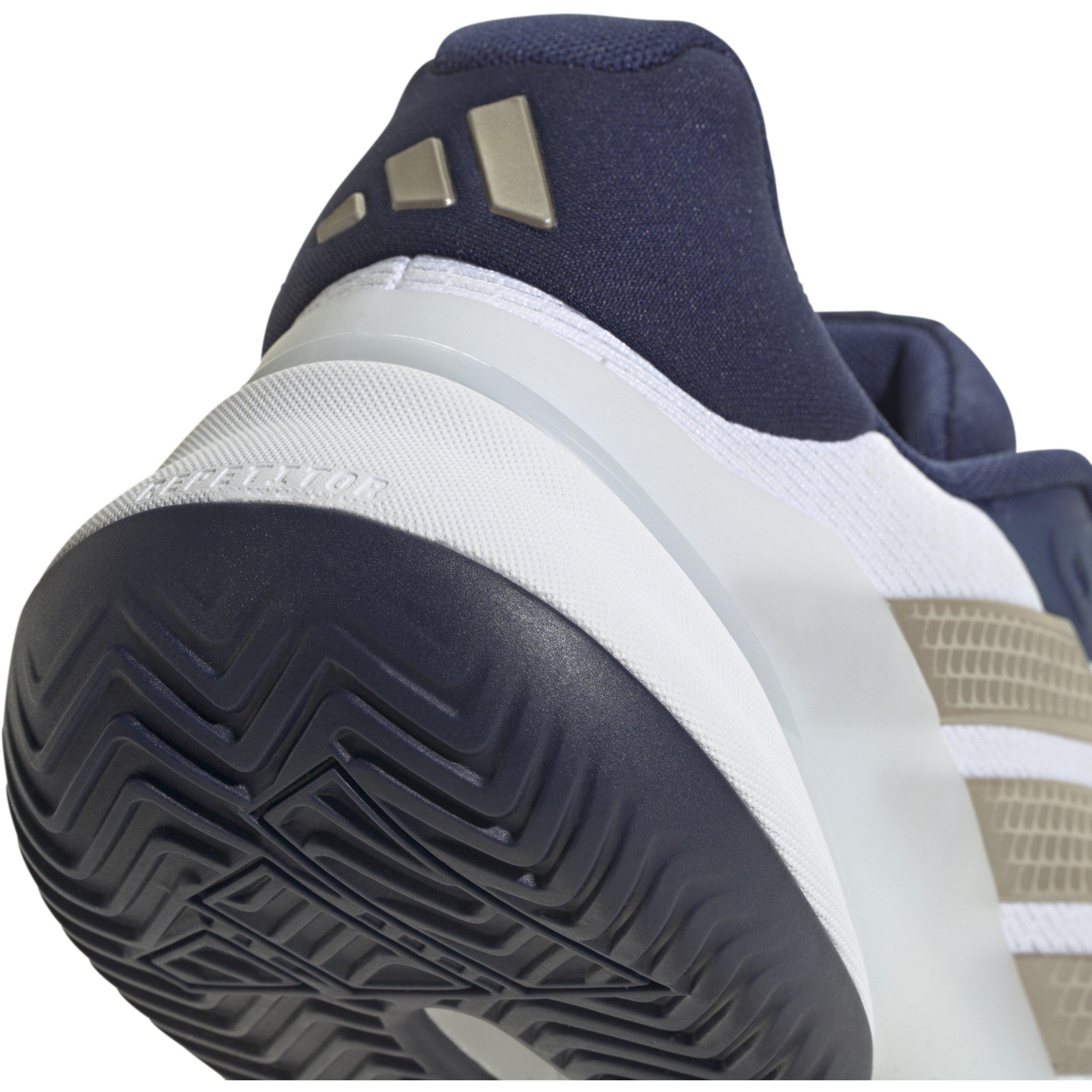 White/Met/Blue - adidas - Men's Tennis Shoes - 8