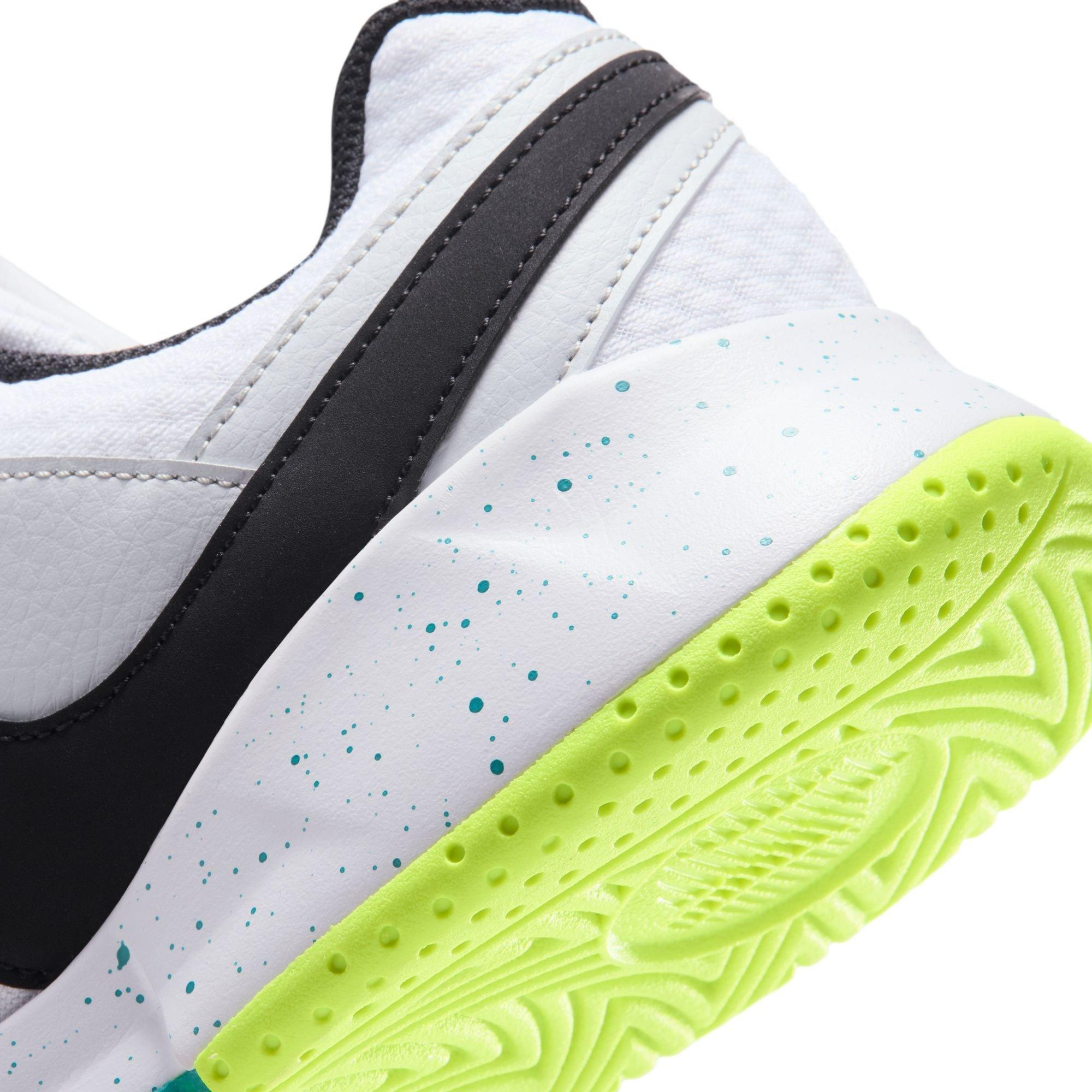 White/Blk-Volt - Nike - Court Lite 4 Men's Tennis Shoes - 8