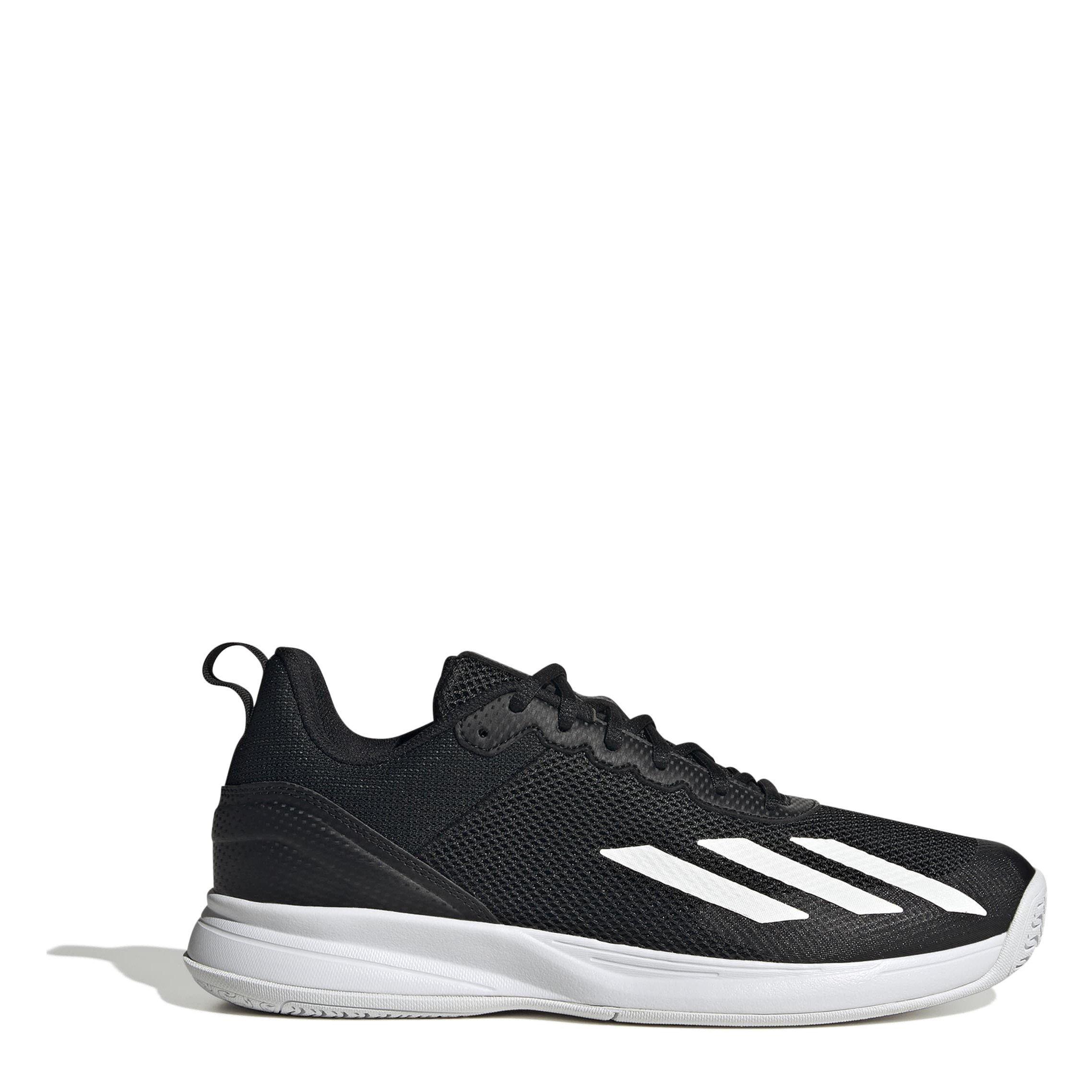 CBLACK/FTWWHT/M - adidas - Courtflash Shoes Mens - 1