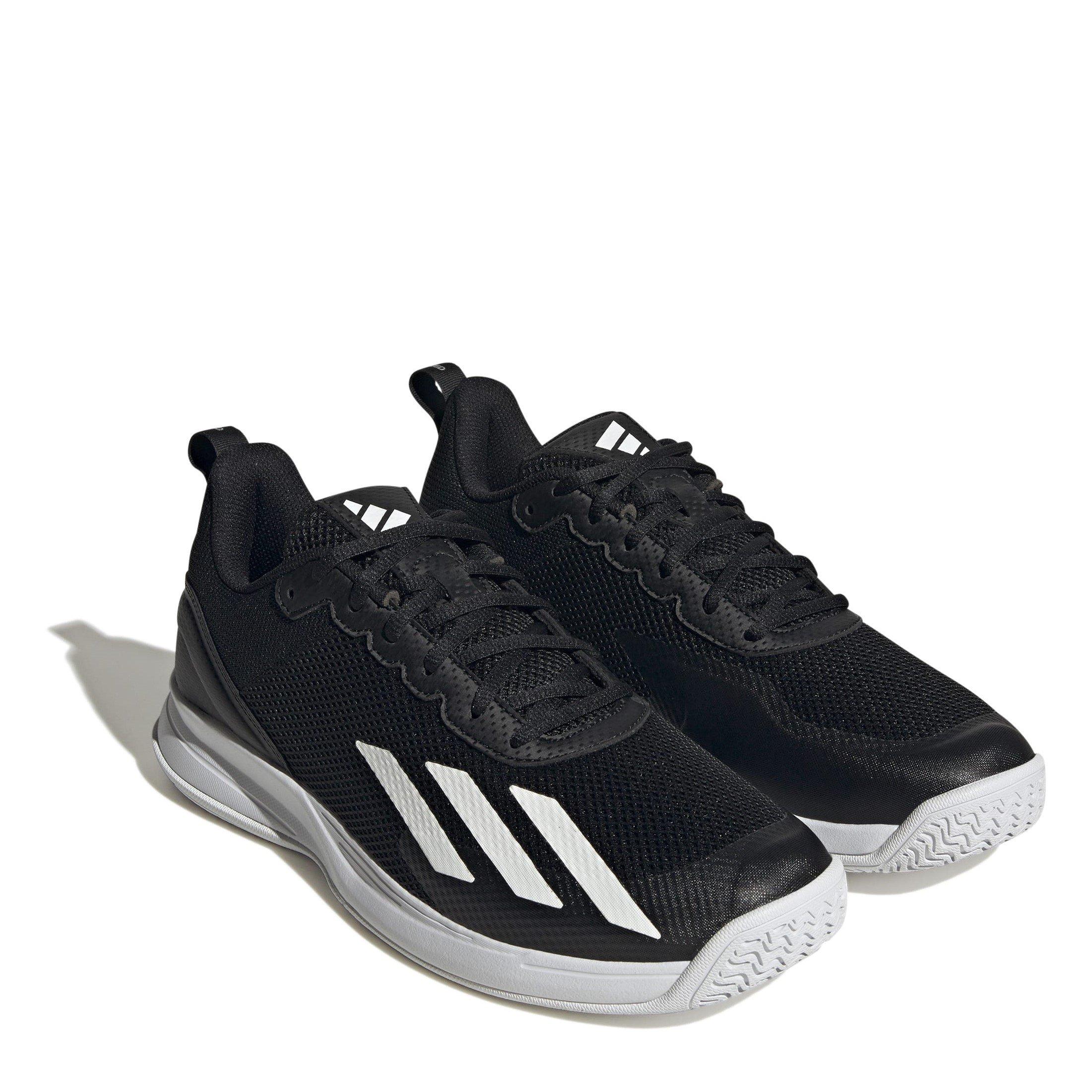 CBLACK/FTWWHT/M - adidas - Courtflash Shoes Mens - 3