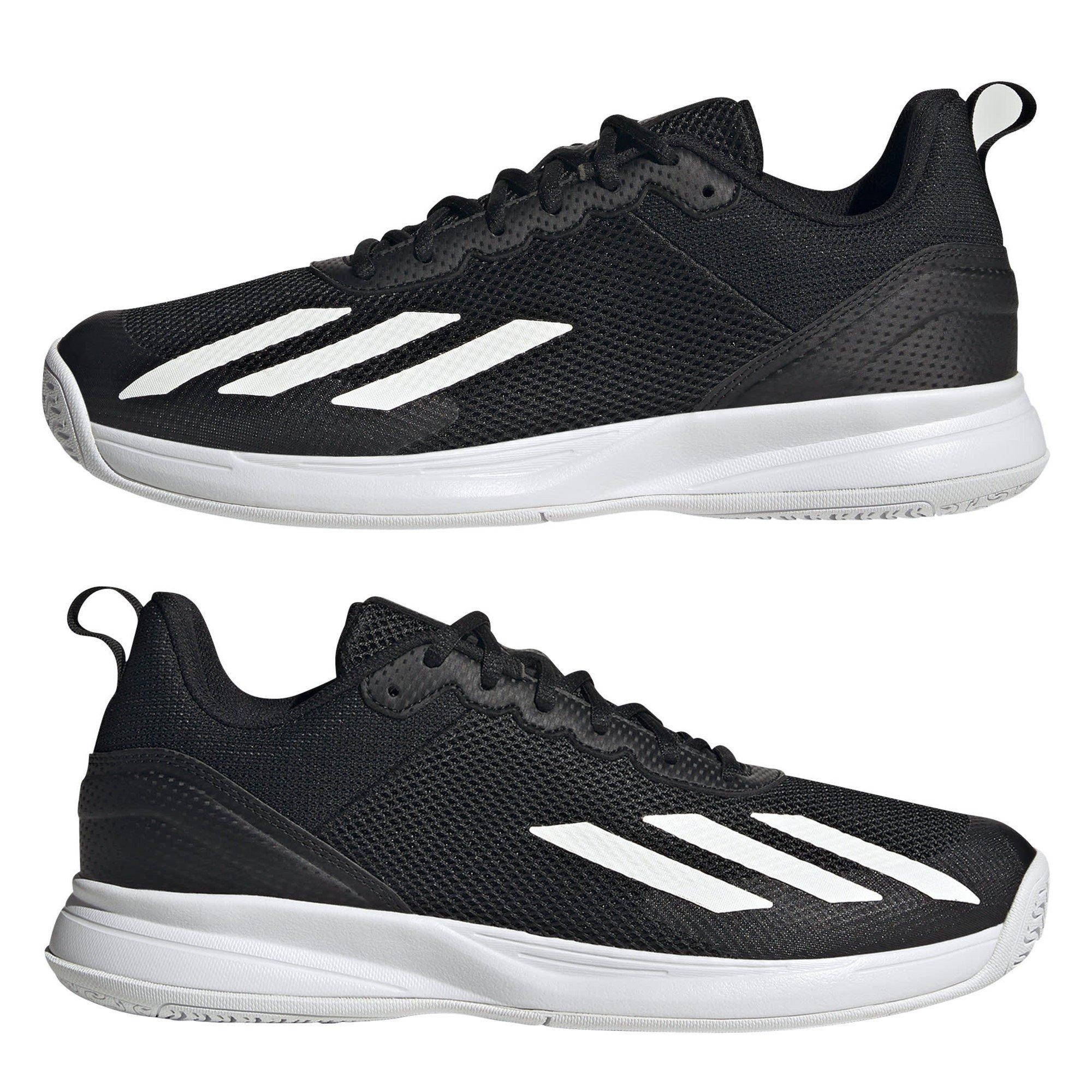 CBLACK/FTWWHT/M - adidas - Courtflash Shoes Mens - 9