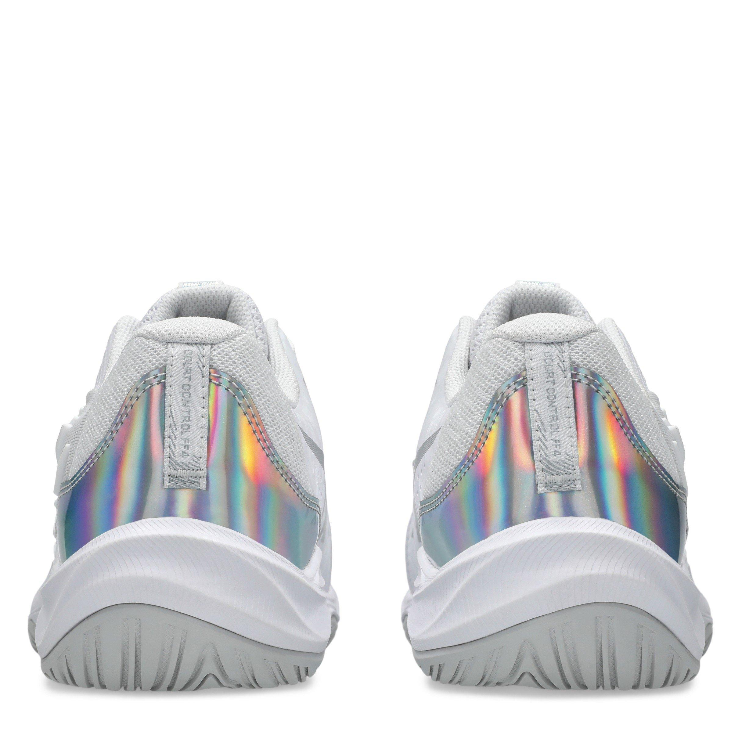 WHITE/SILVER - Asics - Court Control FF 3 Mens Badminton Shoes - 7