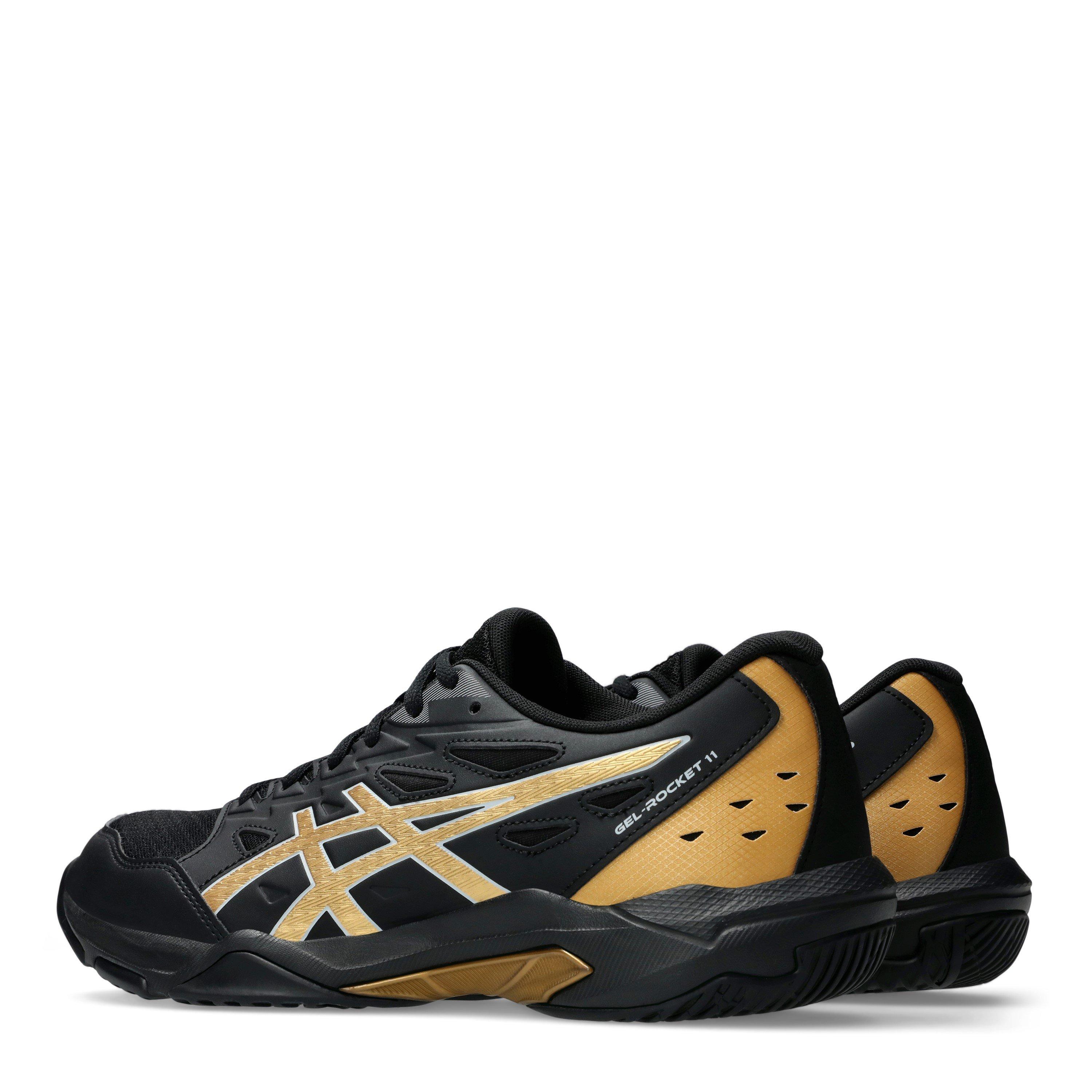 BLACK/PIEDMGREY - Asics - Gel-Rocket 11 Mens Badminton Shoes - 5