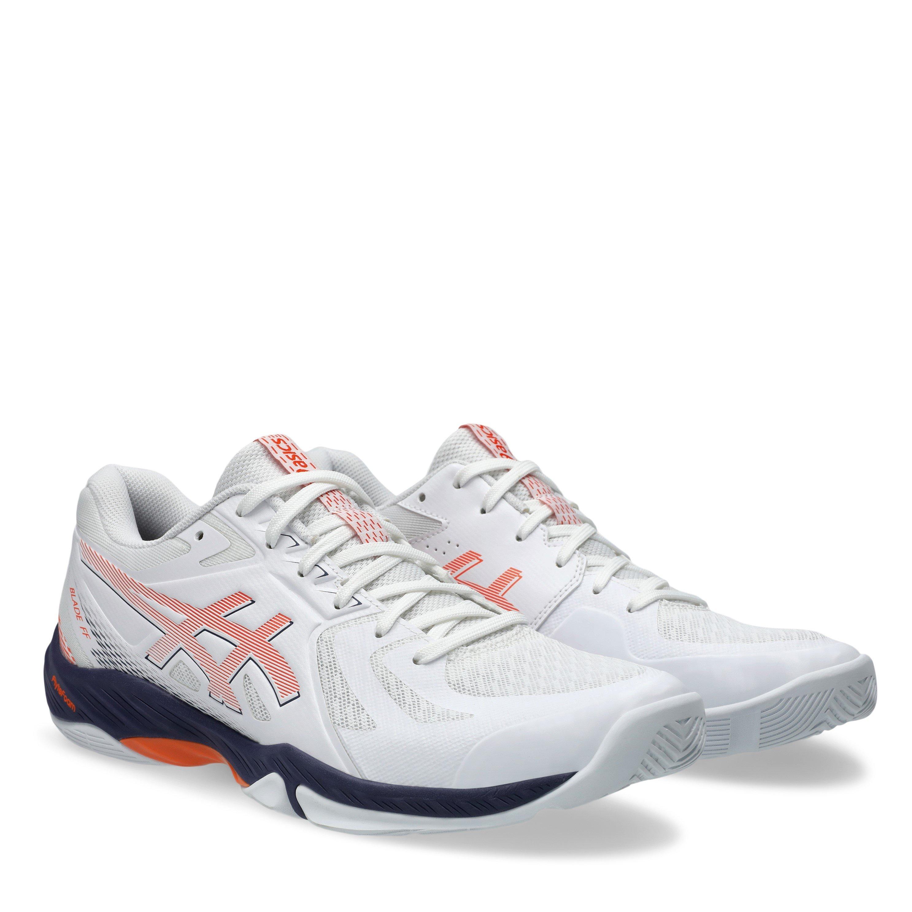 WHITE/ORANGE - Asics - Blade FF Mens Badminton Shoes - 4