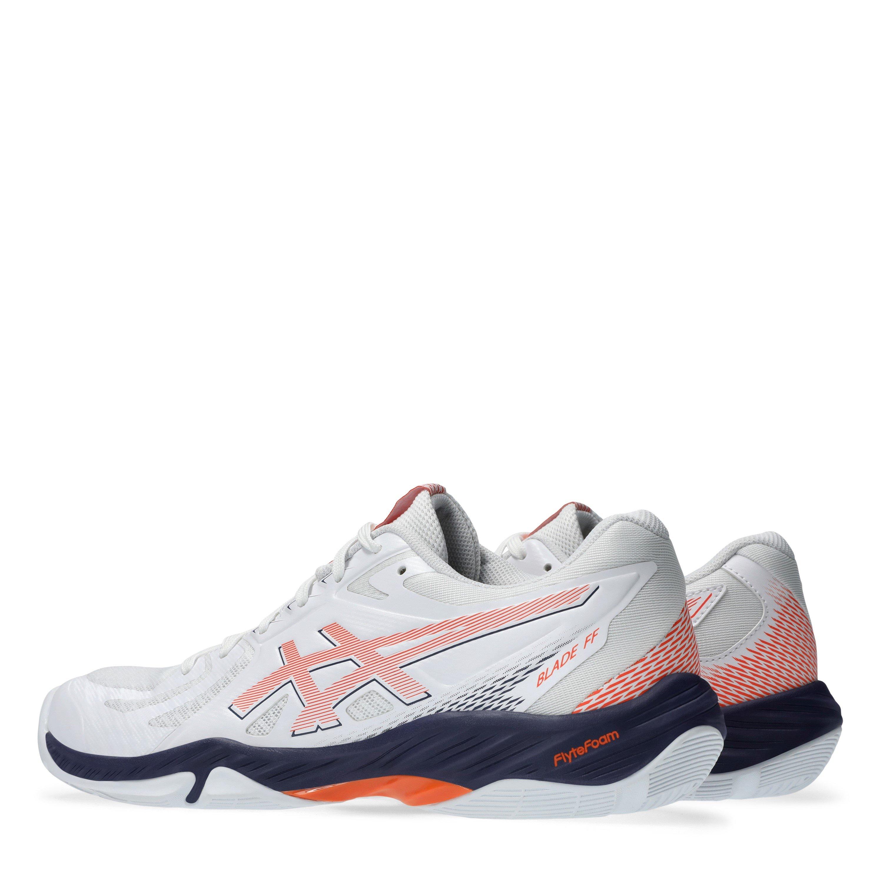 WHITE/ORANGE - Asics - Blade FF Mens Badminton Shoes - 5