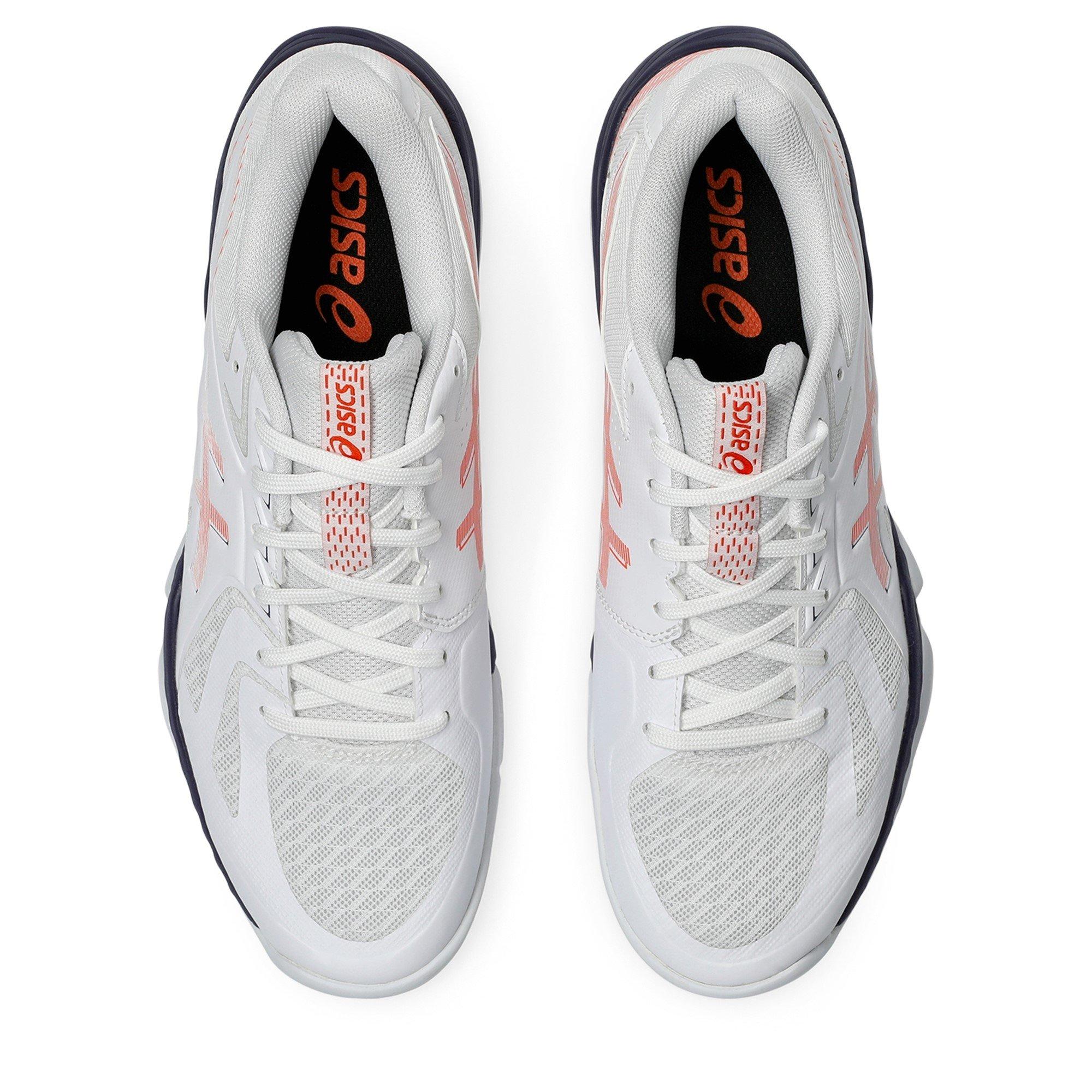 WHITE/ORANGE - Asics - Blade FF Mens Badminton Shoes - 6