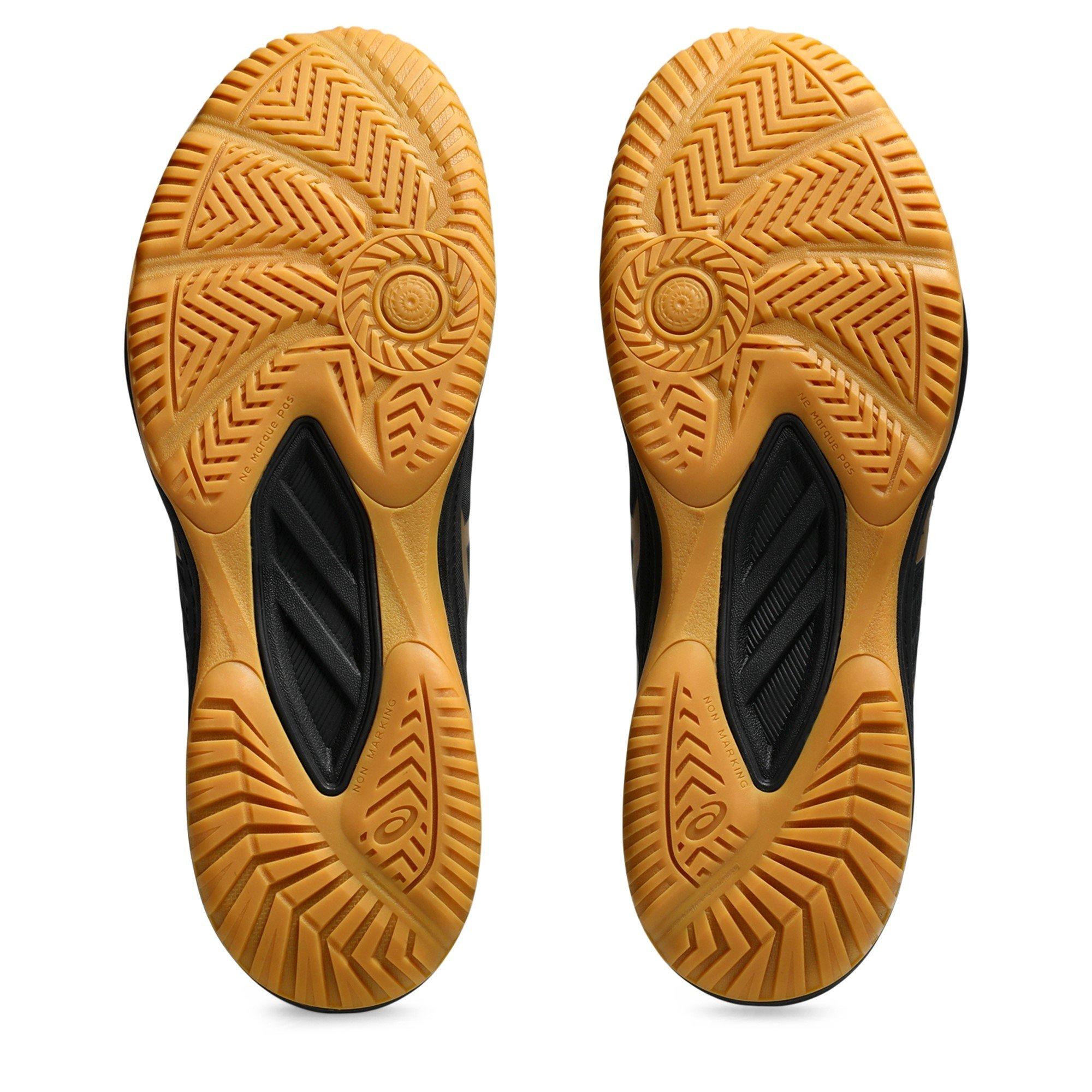 BLACK/PURE GOLD - Asics - Upcourt 6 Mens Badminton Shoes - 3