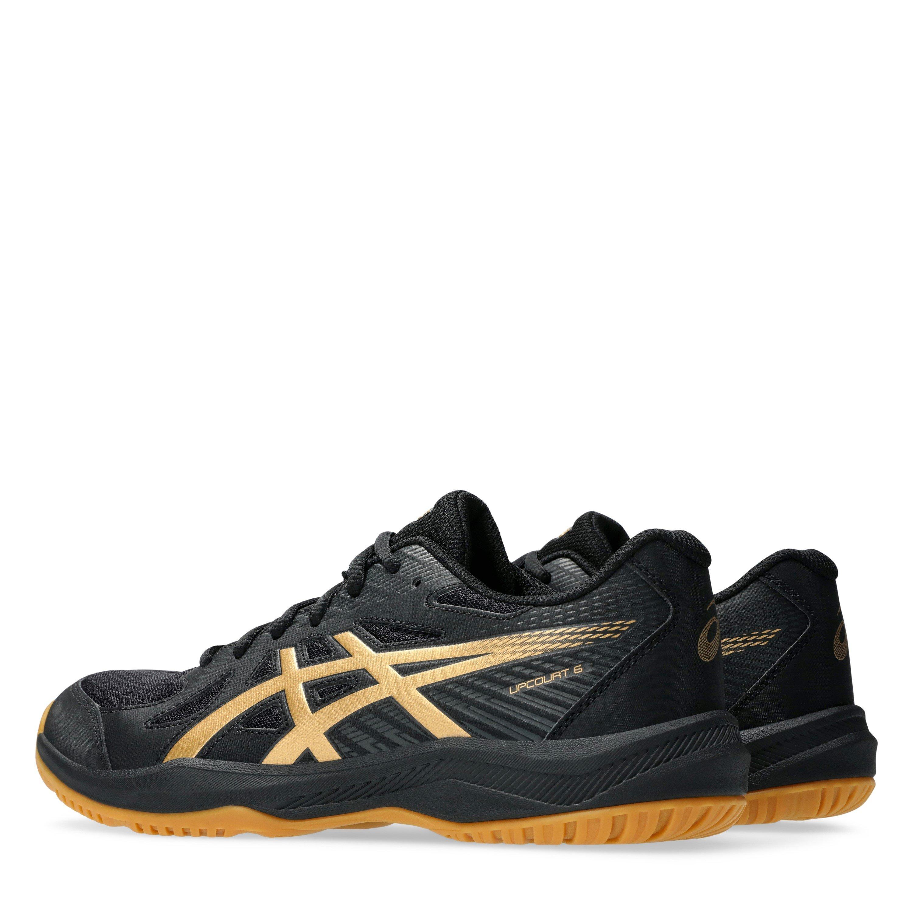 BLACK/PURE GOLD - Asics - Upcourt 6 Mens Badminton Shoes - 5