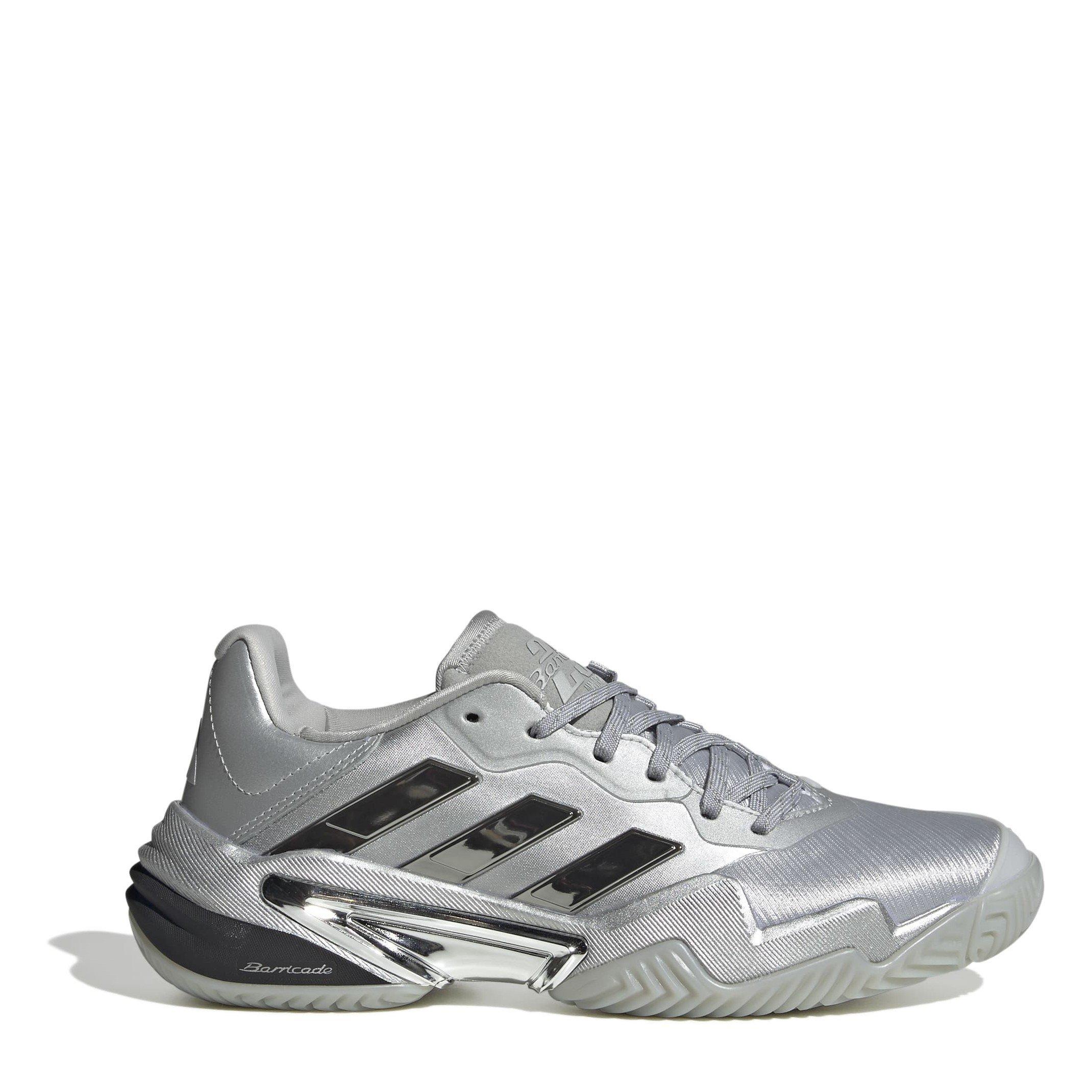 Adidas Women's Barricade 13 Silver Edition Tennis Shoes - Silver Met/Grey - 7 (40.7)