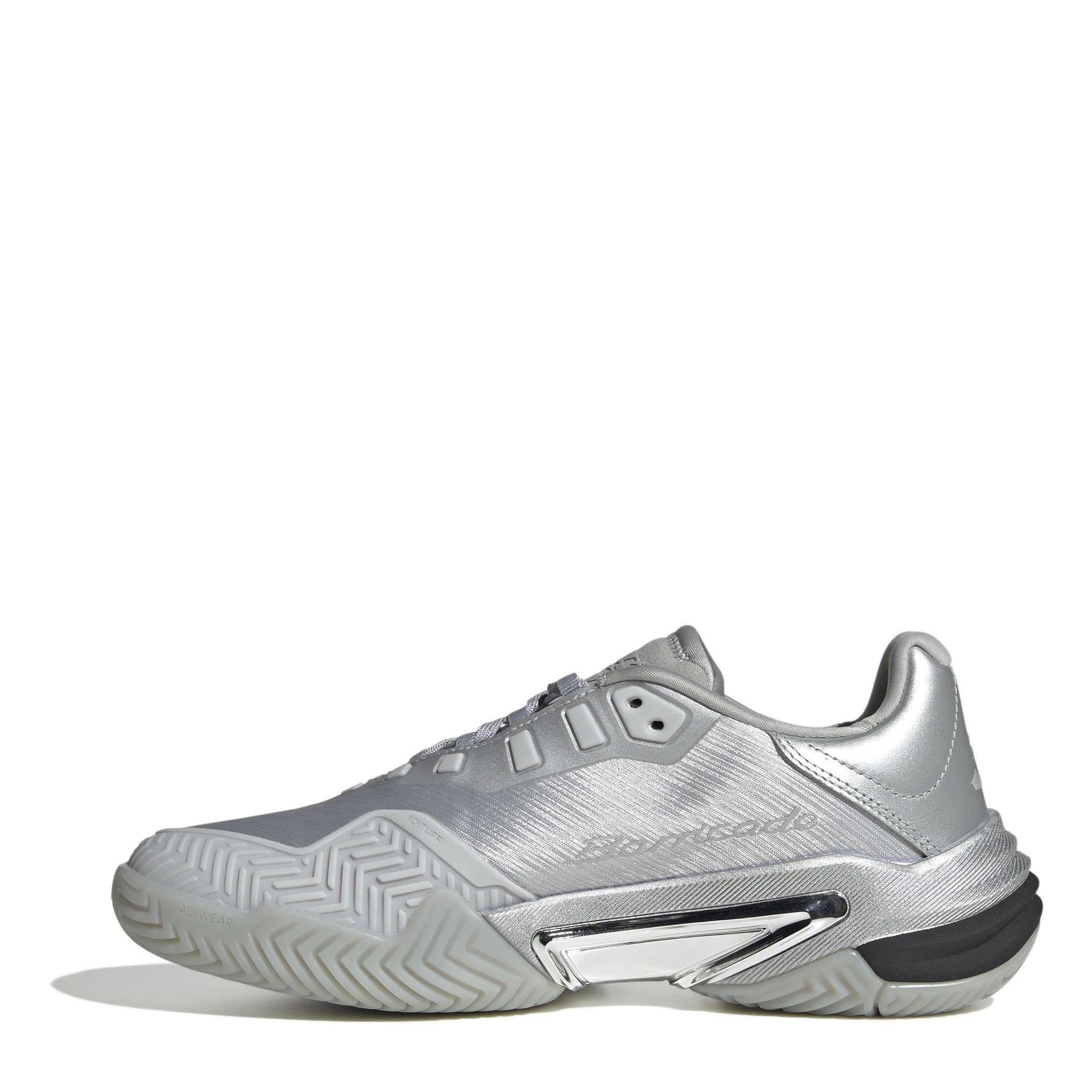 Argento incontrato/Grigio - adidas - Barricade 13 Silver Edition Tennis Shoes Womens - 2