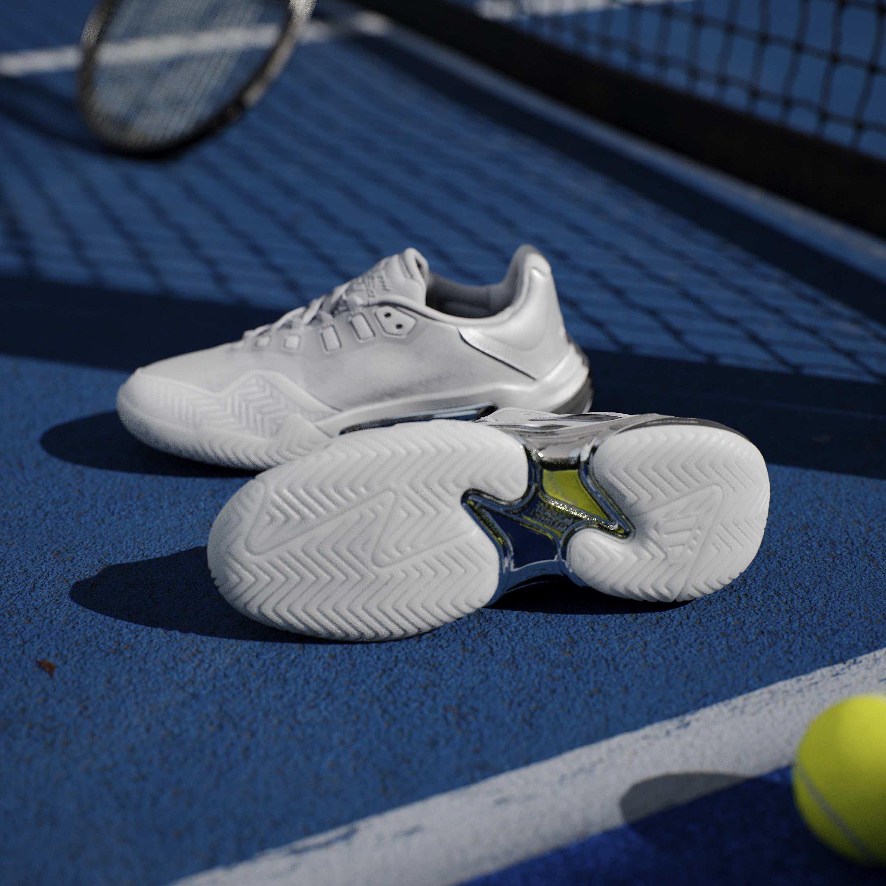 Argento incontrato/Grigio - adidas - Barricade 13 Silver Edition Tennis Shoes Womens - 11