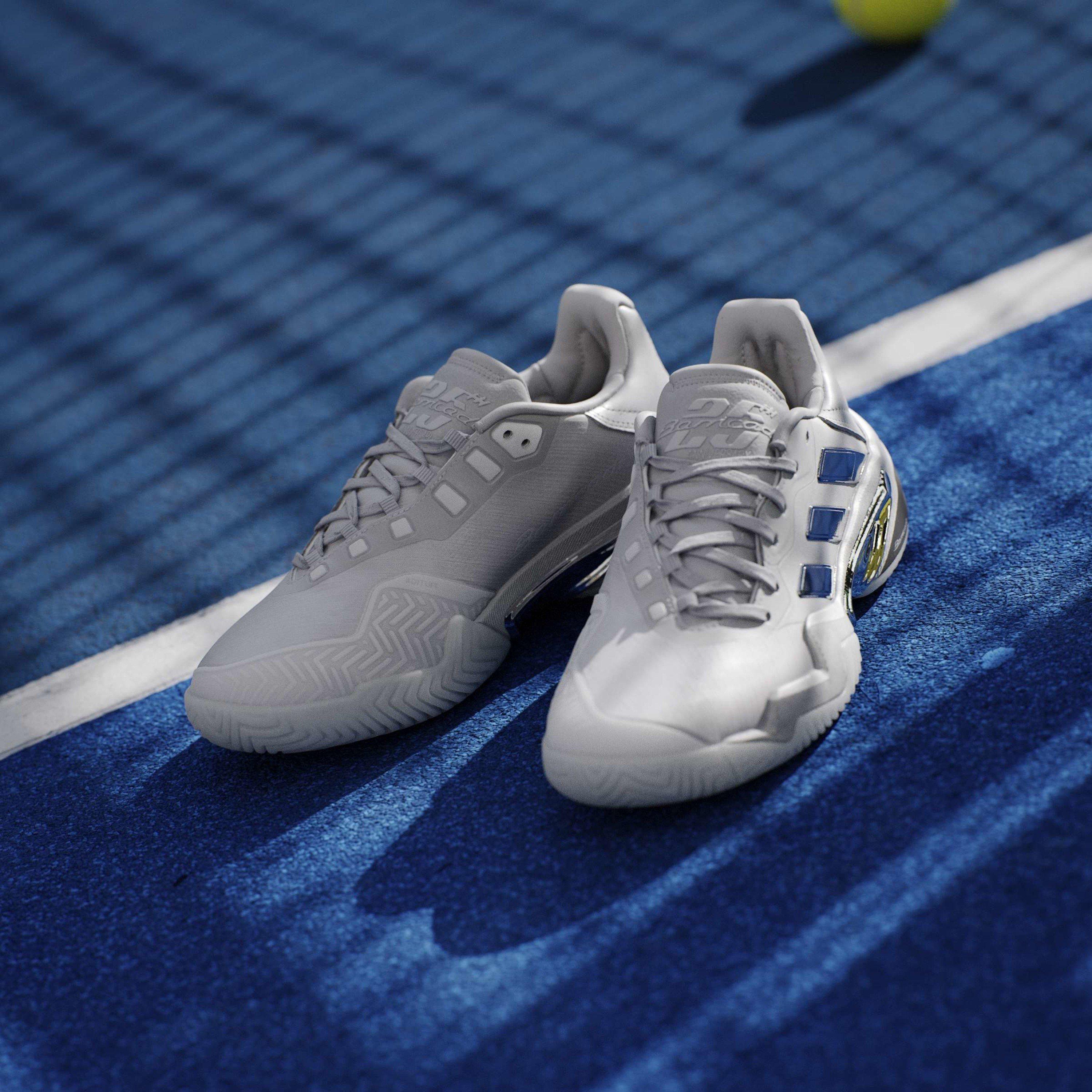 Argento incontrato/Grigio - adidas - Barricade 13 Silver Edition Tennis Shoes Womens - 12