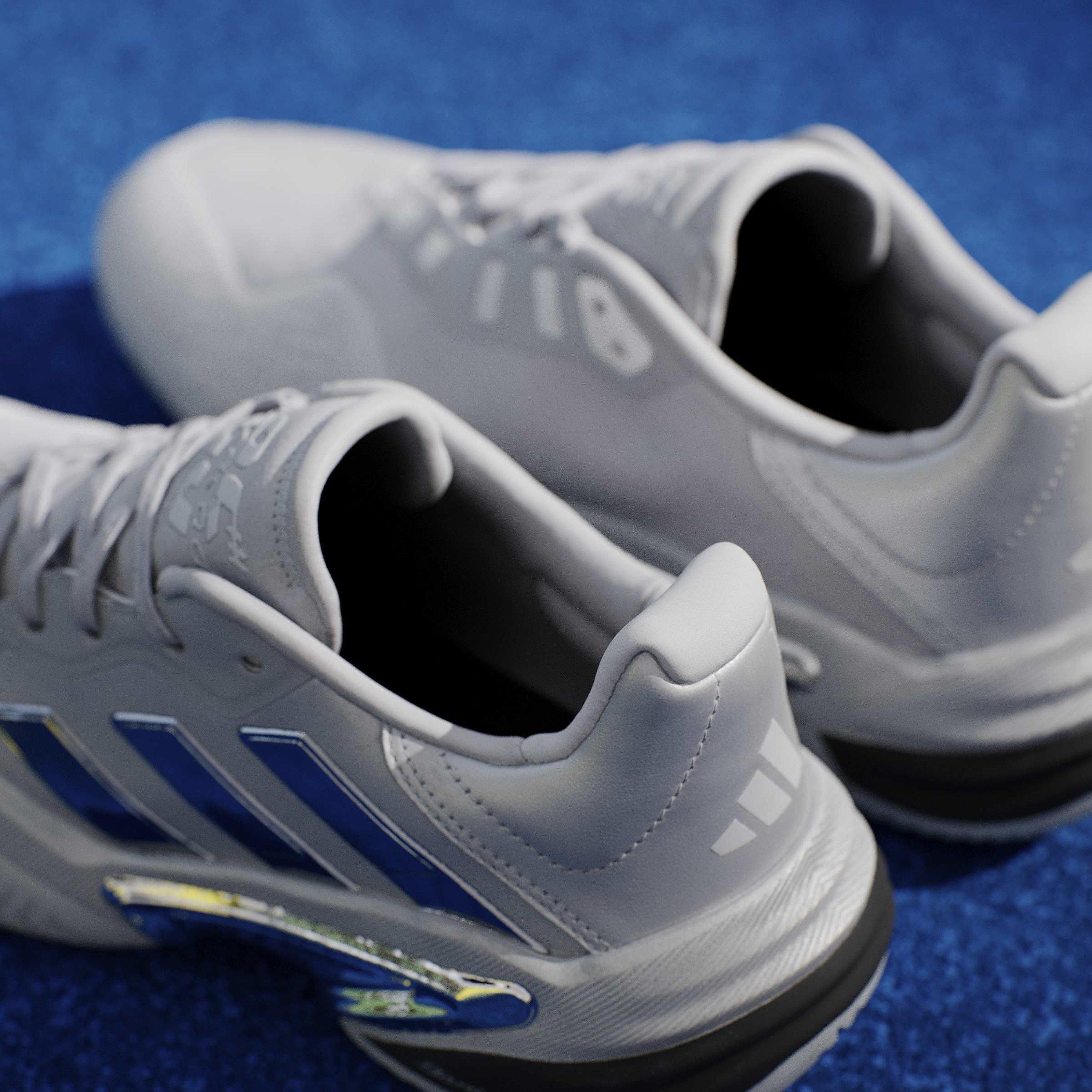 Argento incontrato/Grigio - adidas - Barricade 13 Silver Edition Tennis Shoes Womens - 16