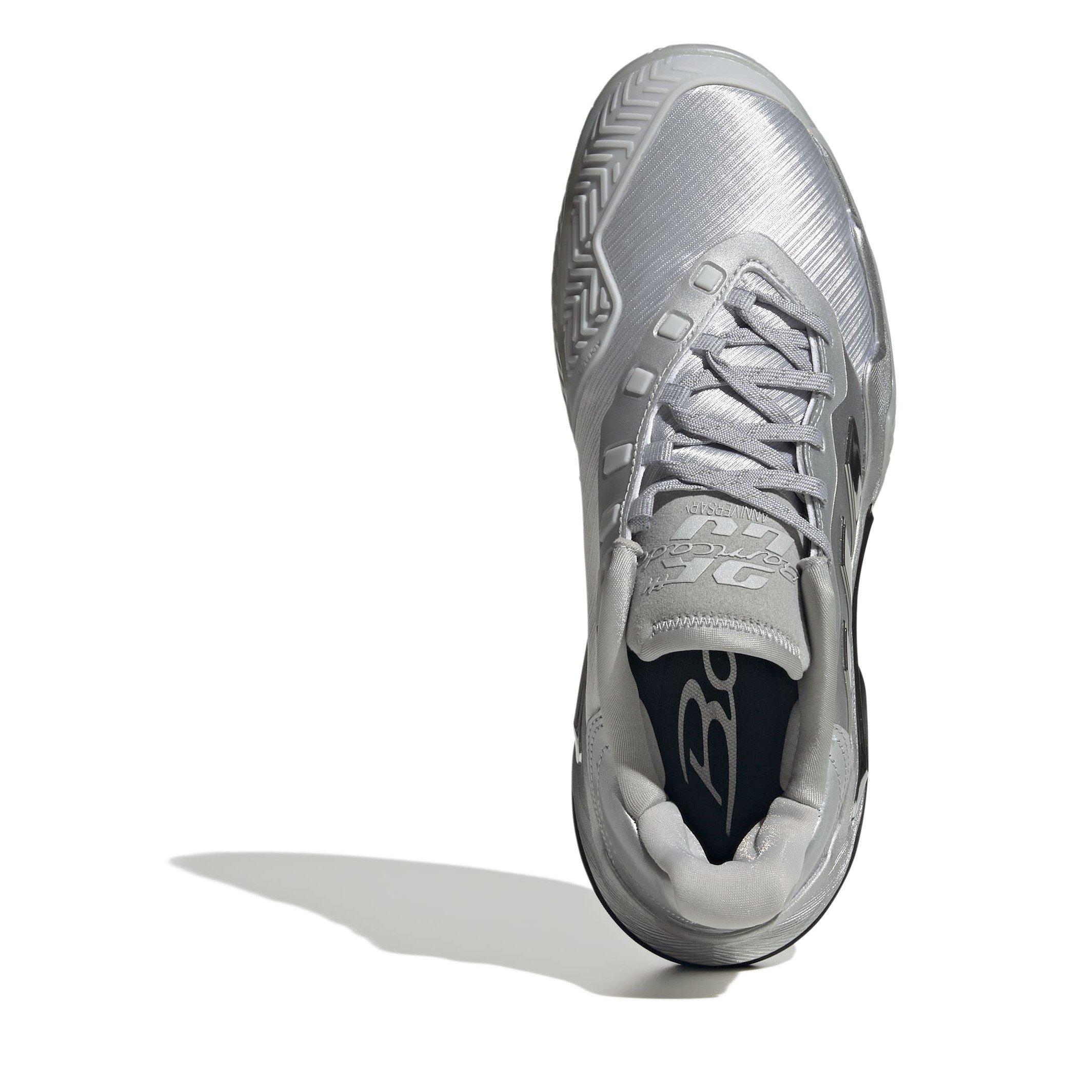 Argento incontrato/Grigio - adidas - Barricade 13 Silver Edition Tennis Shoes Womens - 5